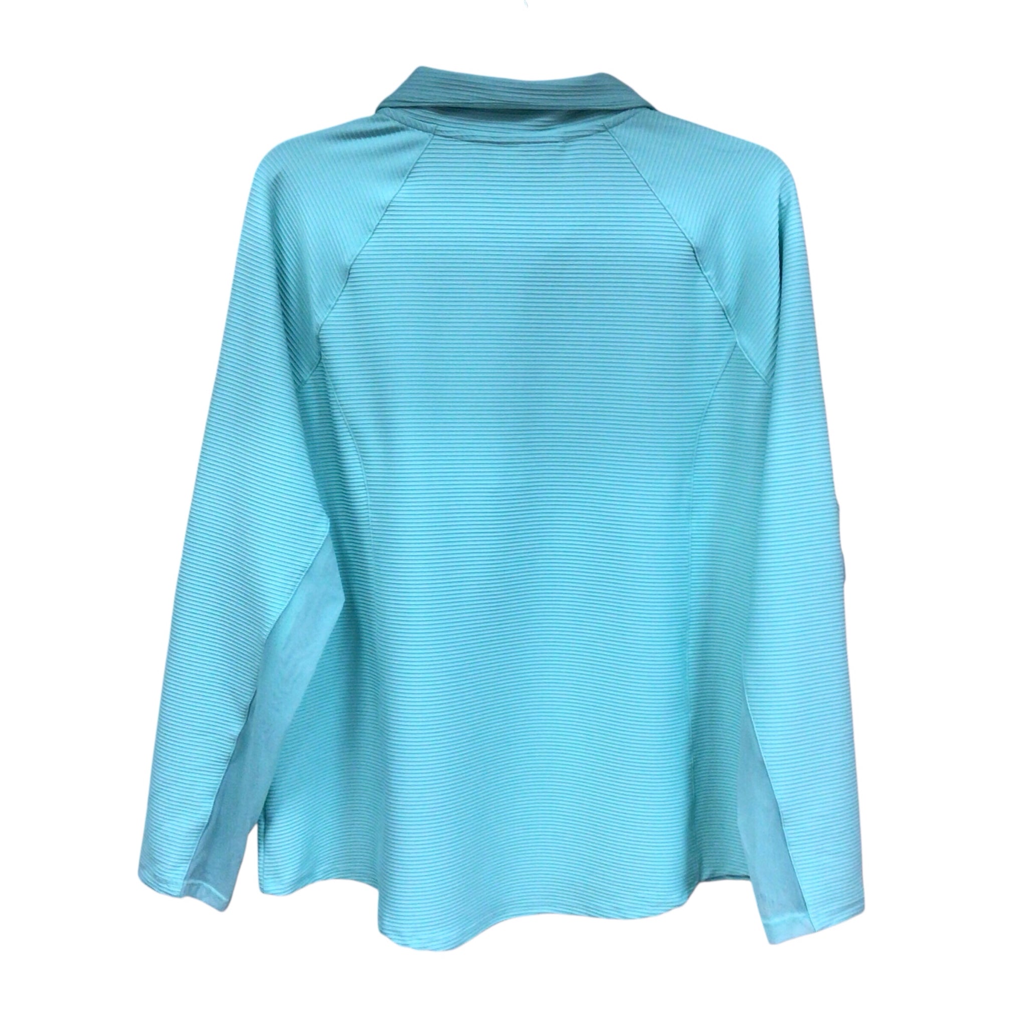 Chico's "Mint" Long Sleeve 1/4 Zip Up Top Size XL NWT