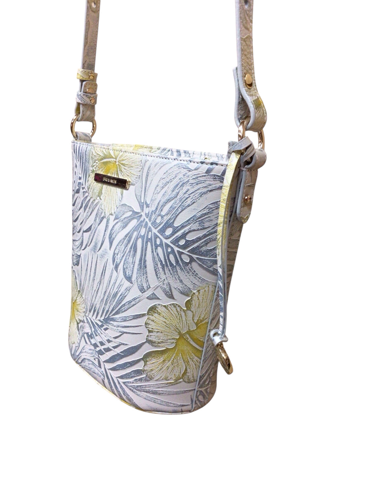 Brahmin "Mini Quinn" Bucket "Lemonade Nostalgia" Crossbody Bag