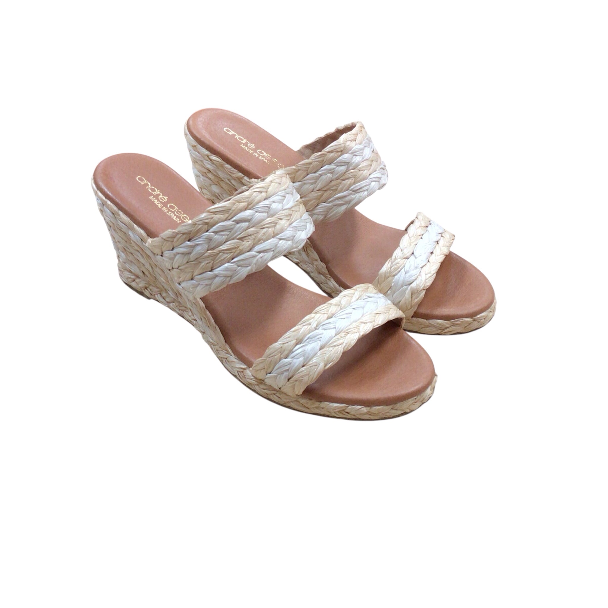 Andre Assous "Nolita" Wedge Sandals Size 38 (7-7.5)