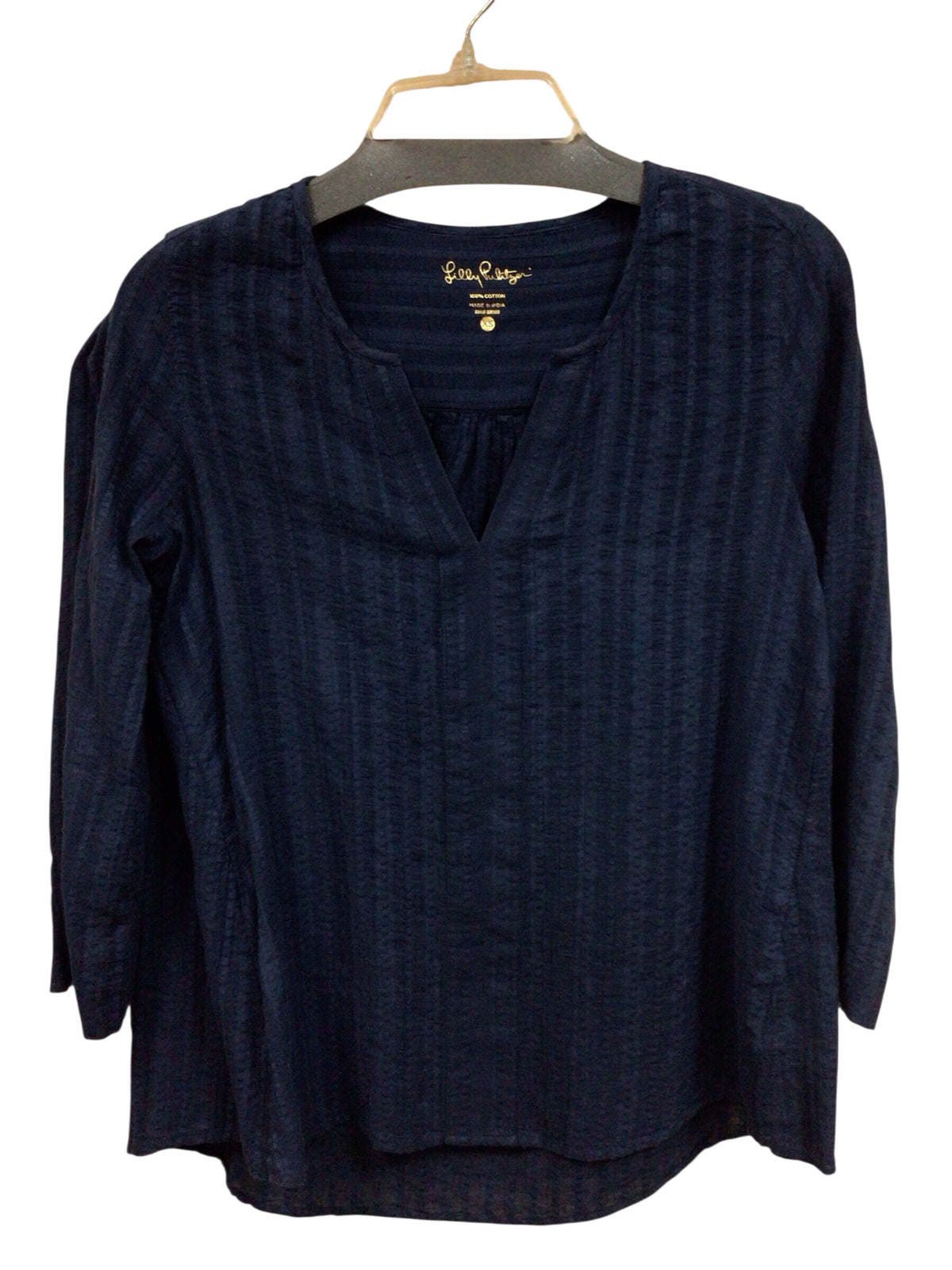 Lilly Pulitzer Navy Long Sleeve Top Size XS