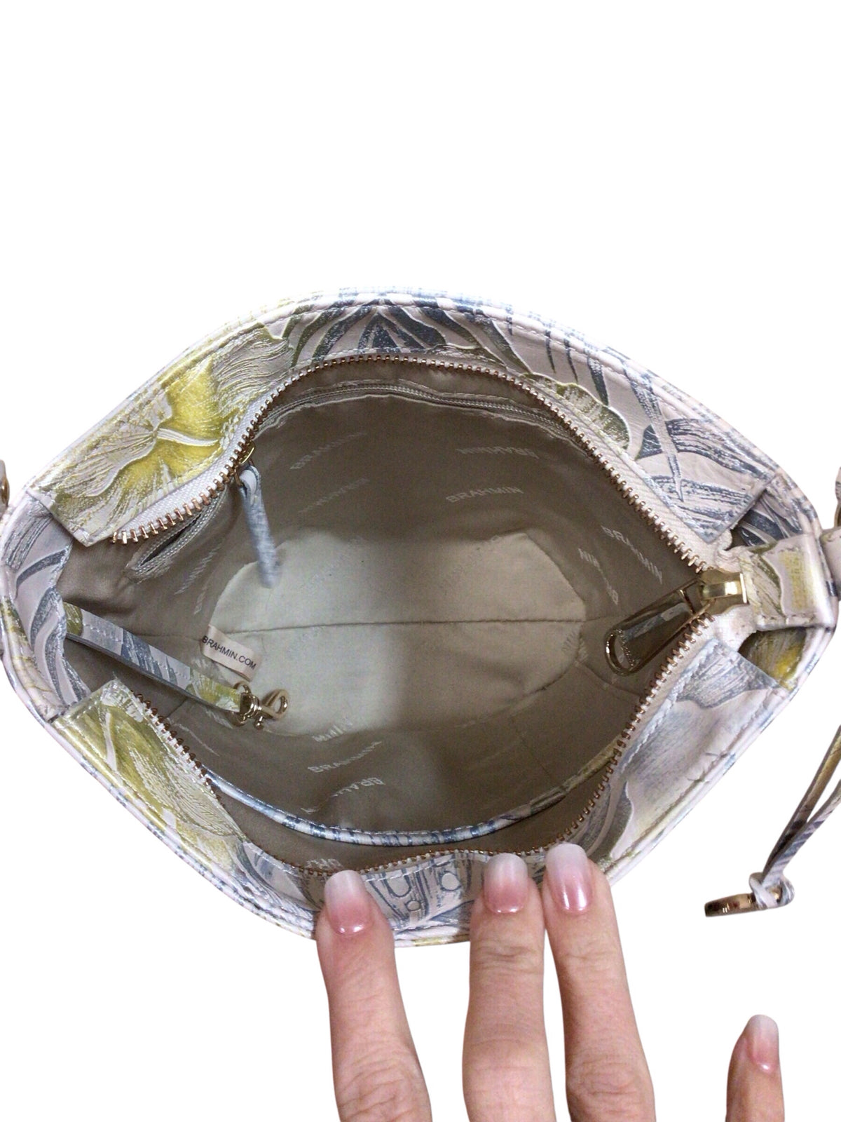 Brahmin "Mini Quinn" Bucket "Lemonade Nostalgia" Crossbody Bag