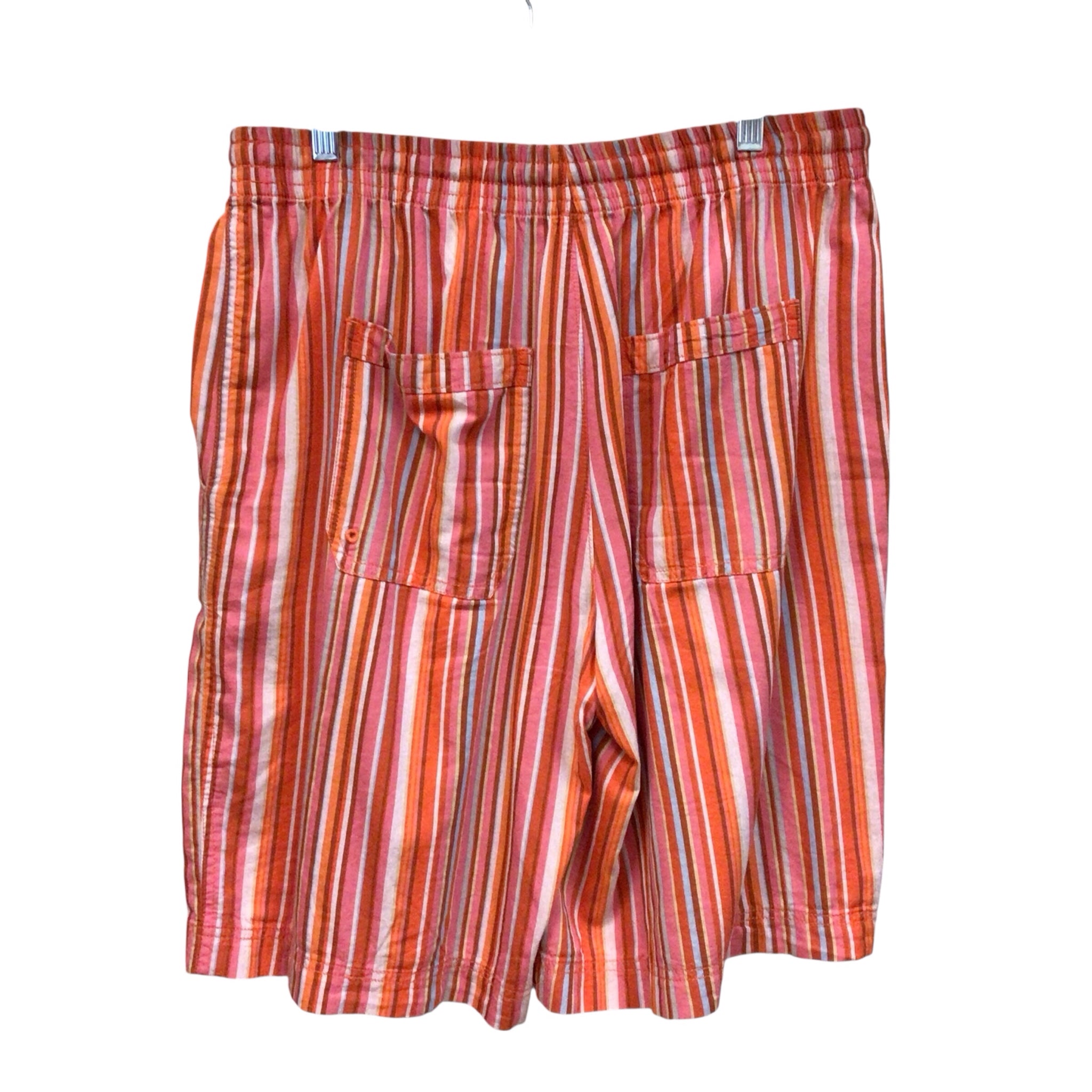 Free People Orange Striped Shorts Size Medium NWT