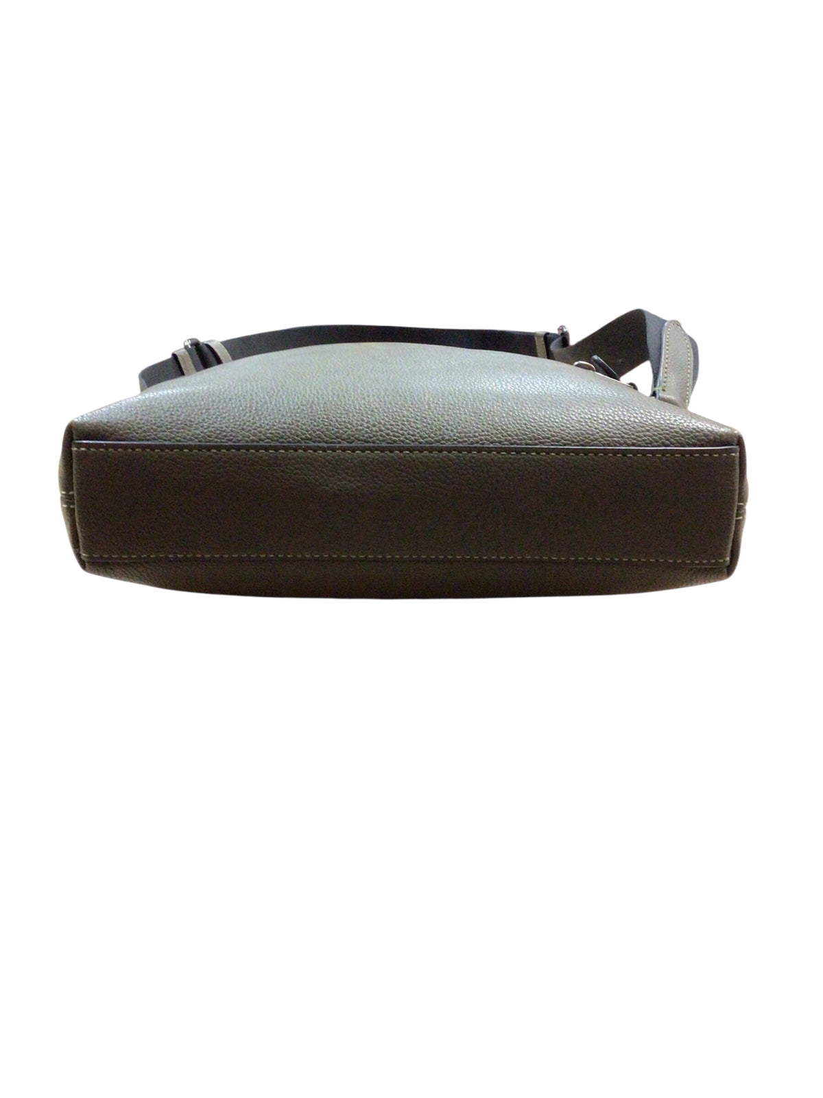 Coach CP756 "Houston Flight" Olive Green Pebbled Leather Crossbody Bag