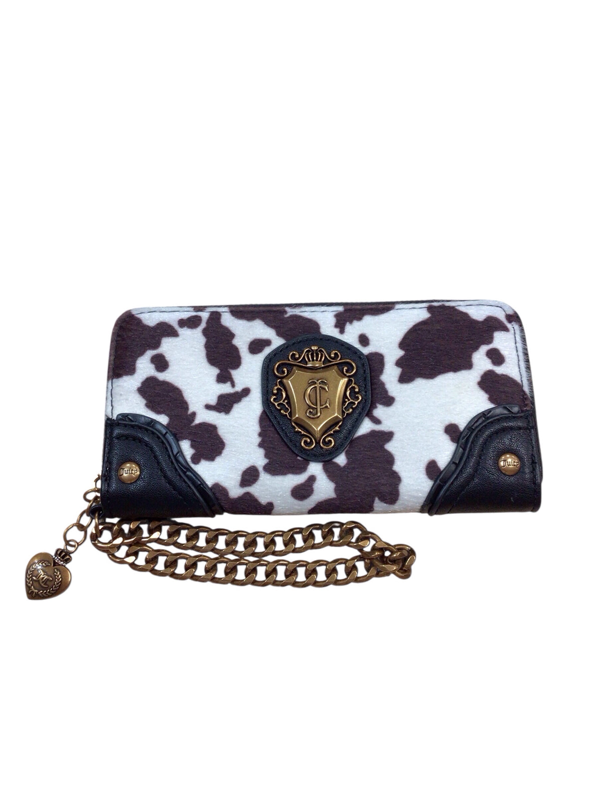 Juicy Couture Cowhide Print Wallet Wristlet