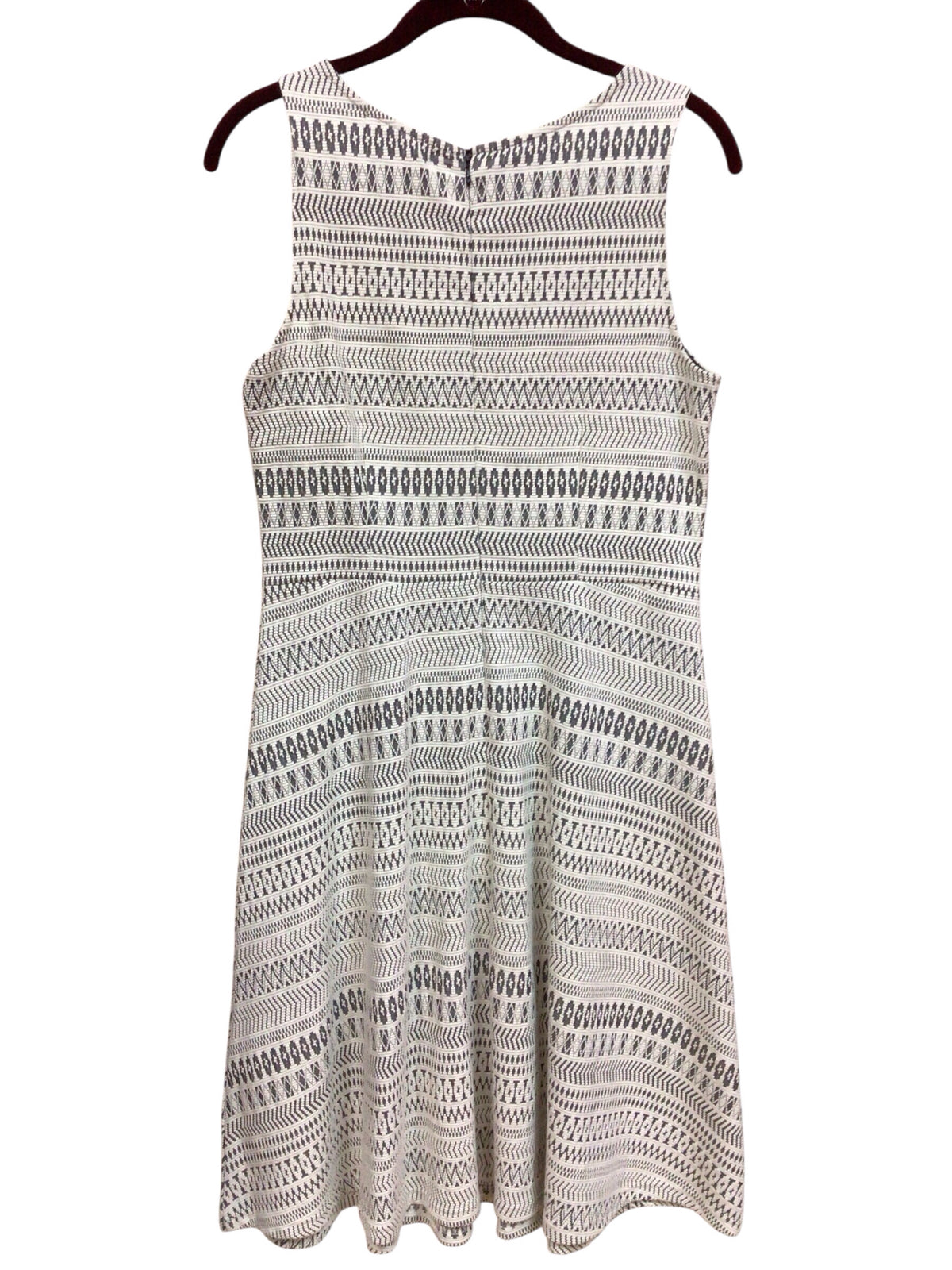 Banana Republic White & Gray Sleeveless Dress Size 6