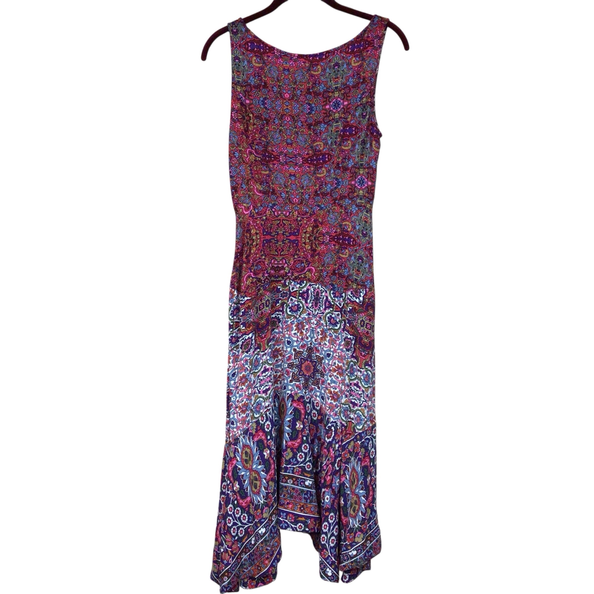 Anthropolgie Pink Floral Sleeveless Dress Size 2