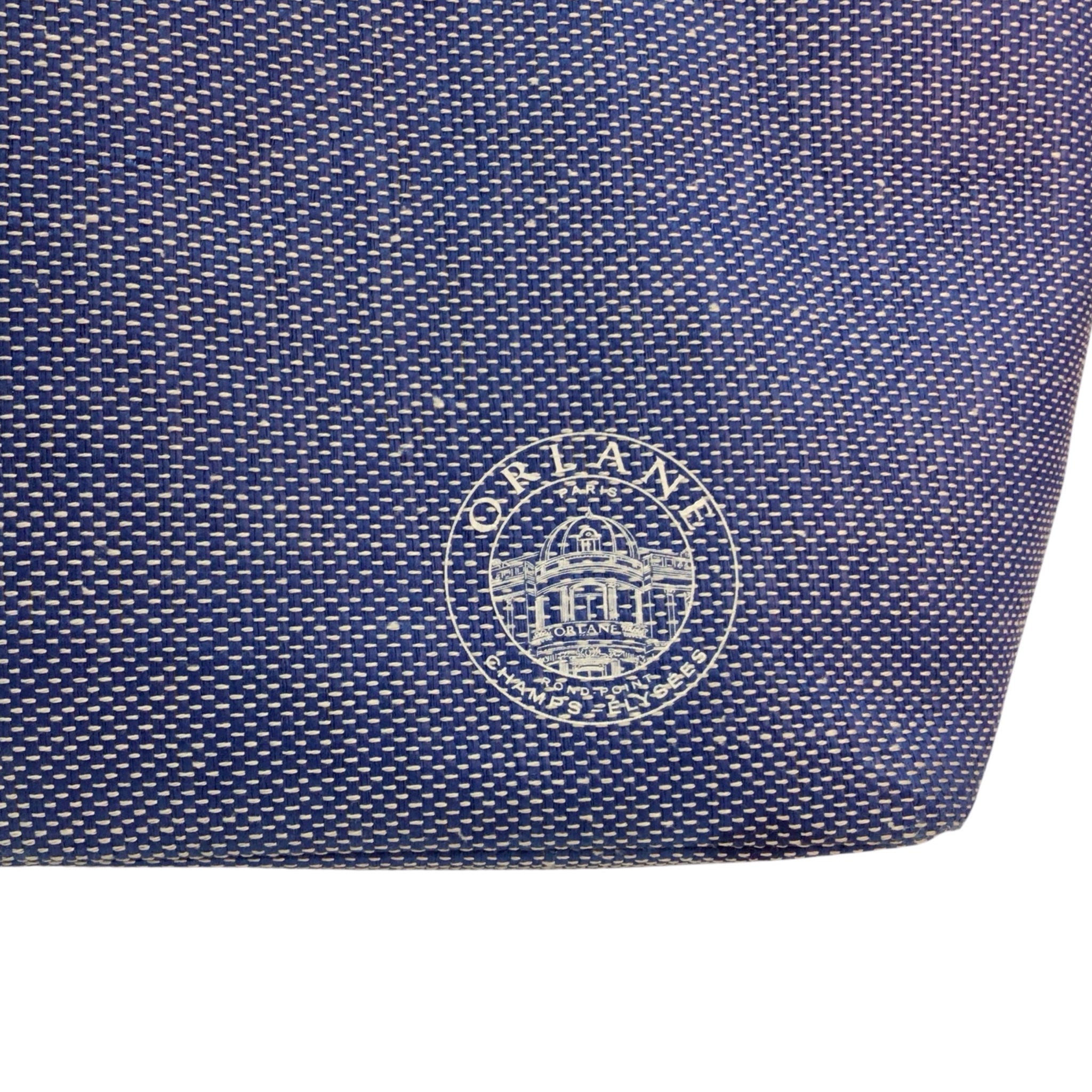 Orlane Champs Elysees Blue Canvas Tote Bag