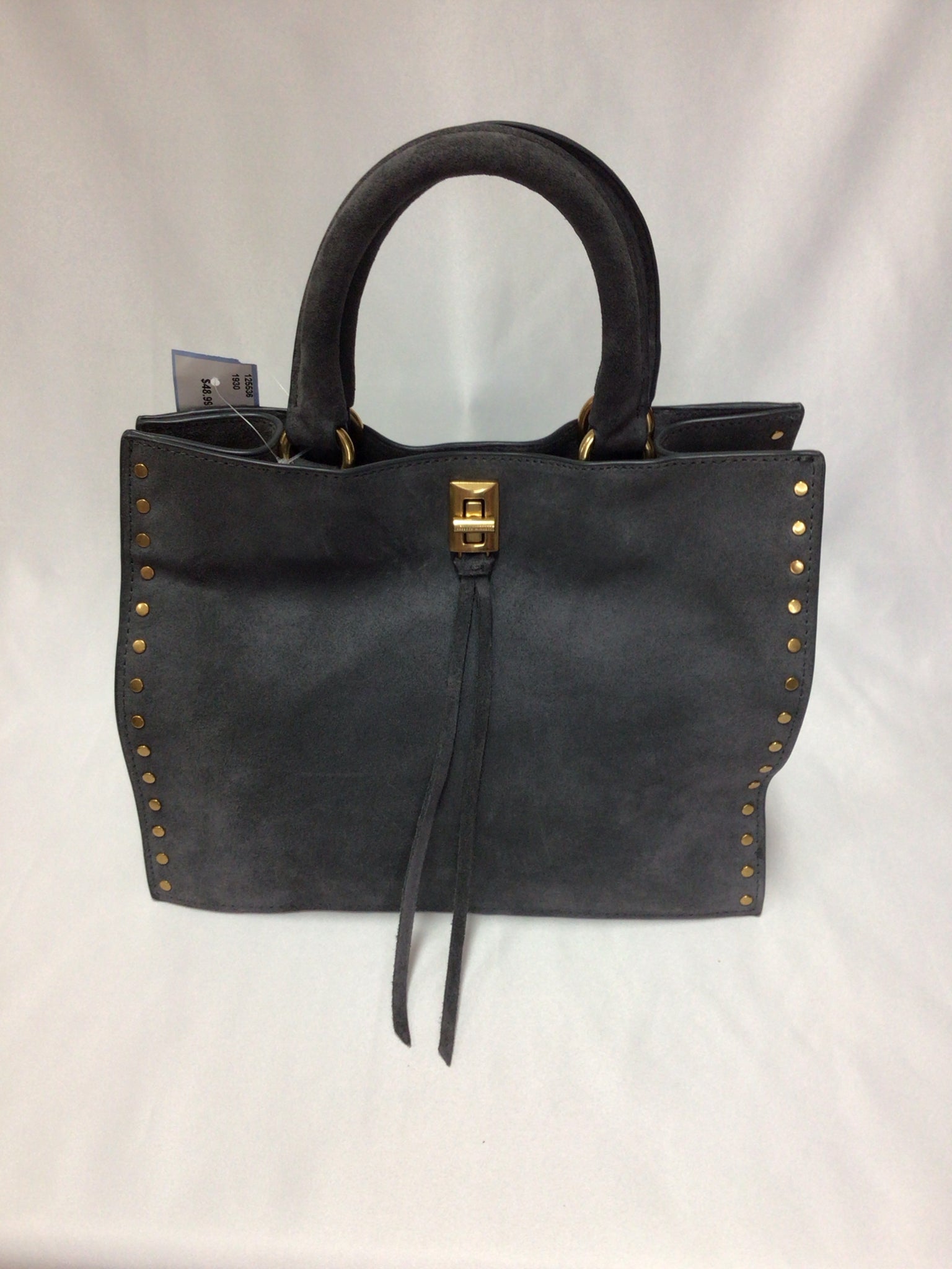 Rebecca Minkoff Small Gray Suede Satchel