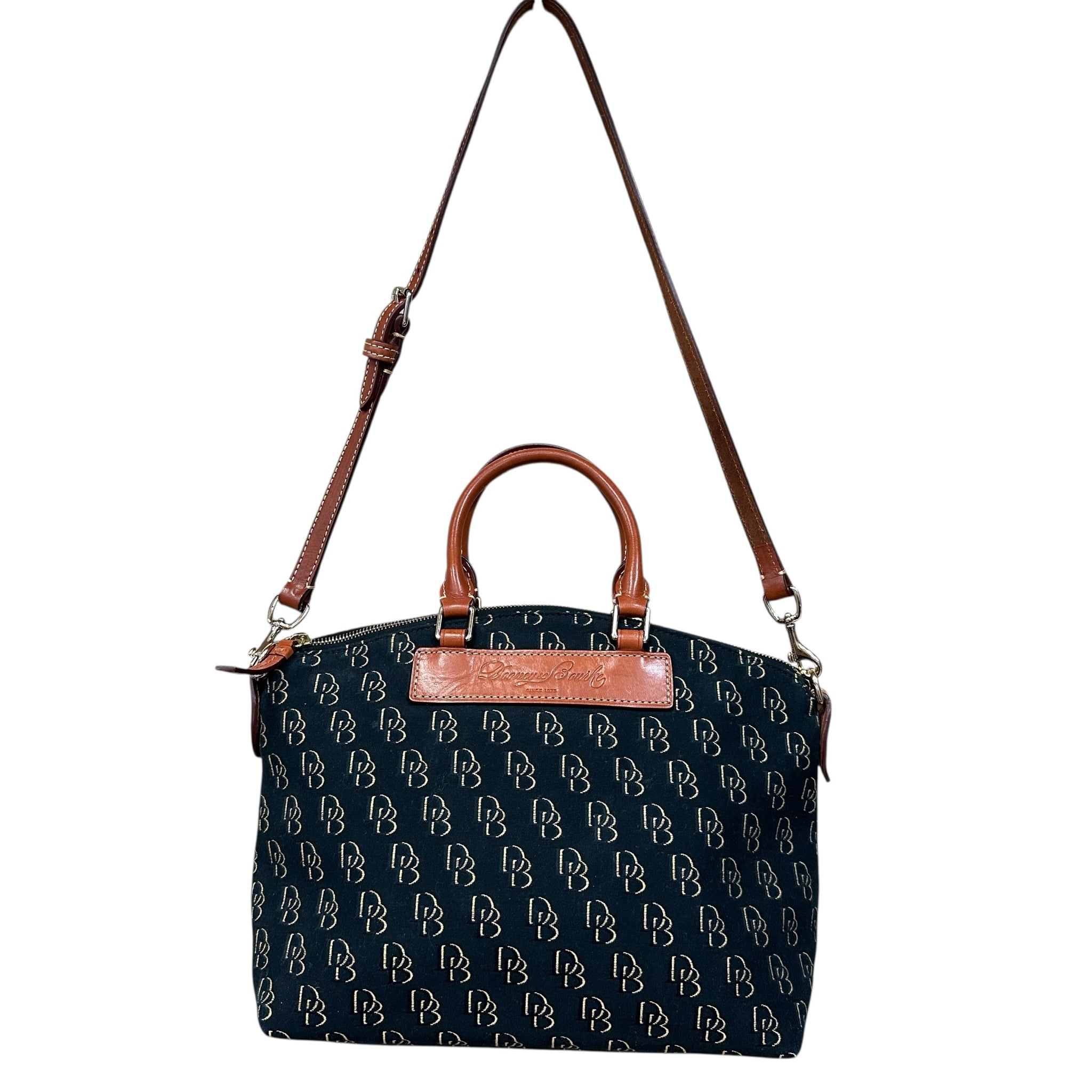 Dooney & Bourke Signature Coated Canvas Satchel Crossbody Bag