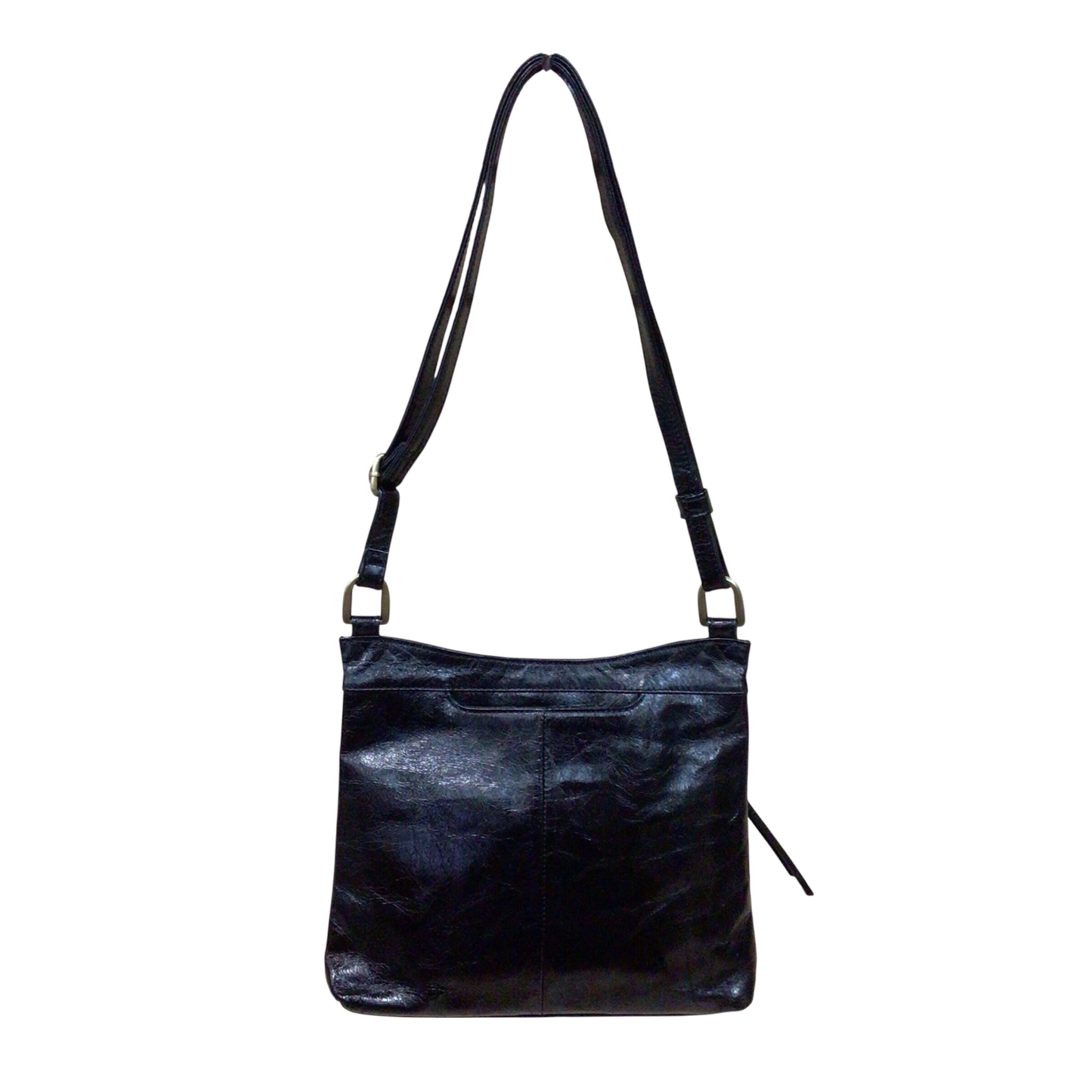 Hobo "Cambel" Black Leather Crossbody Bag