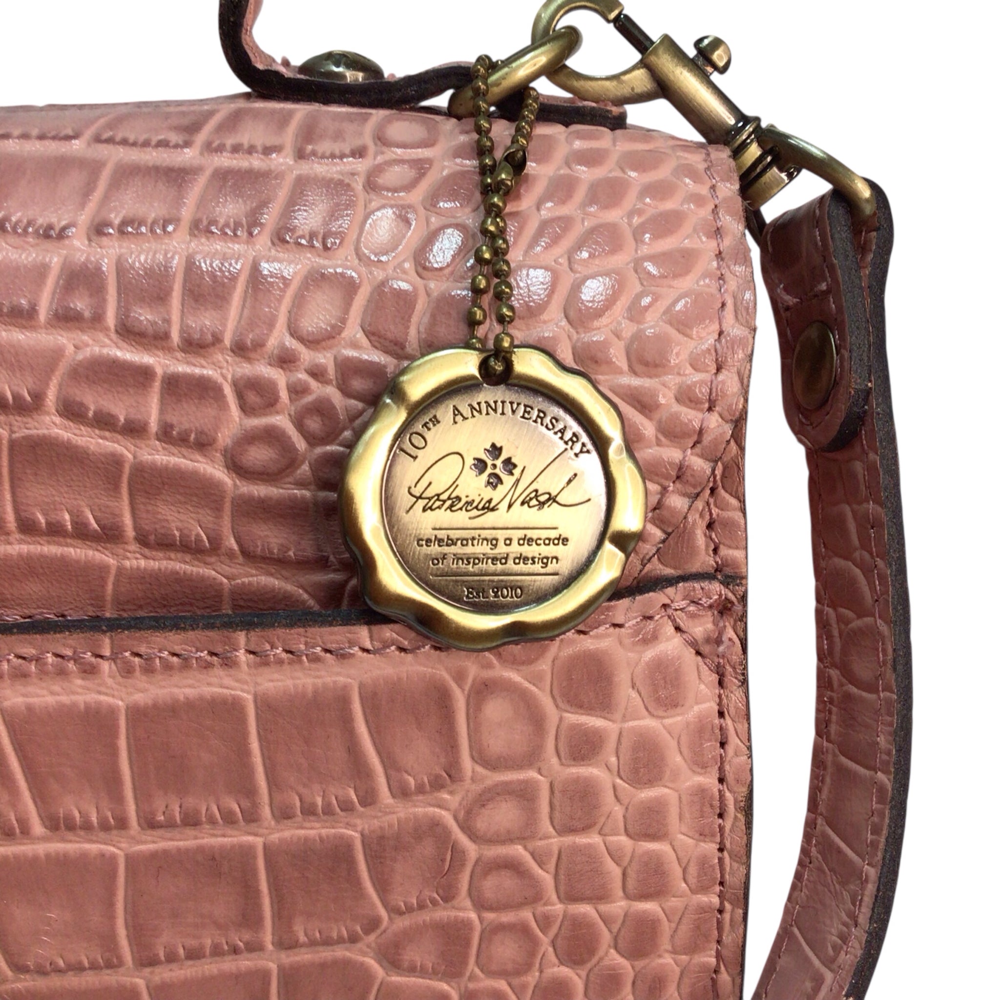 Patricia Nash Pink Crossbody Satchel Bag