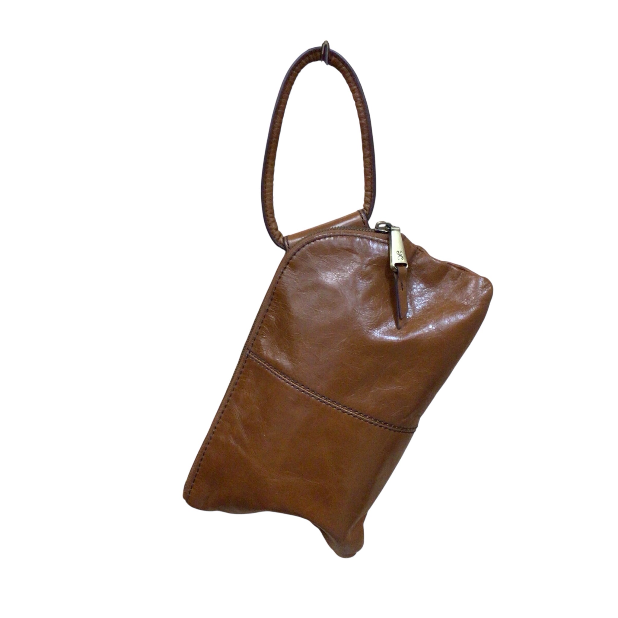Hobo "Sable" Brown Leather Clutch Bag