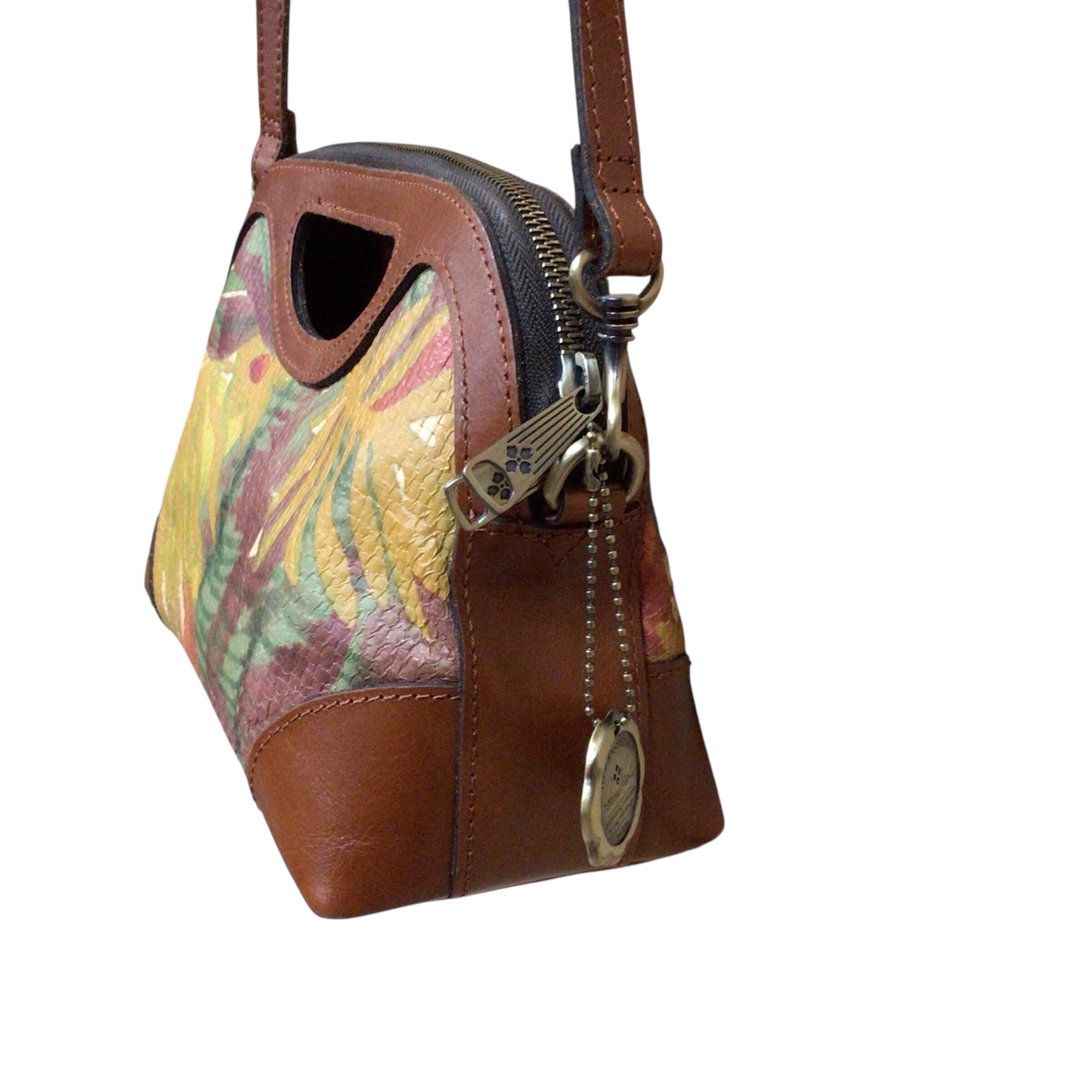 Patricia Nash Sanza Spring Straw Crossbody Clutch