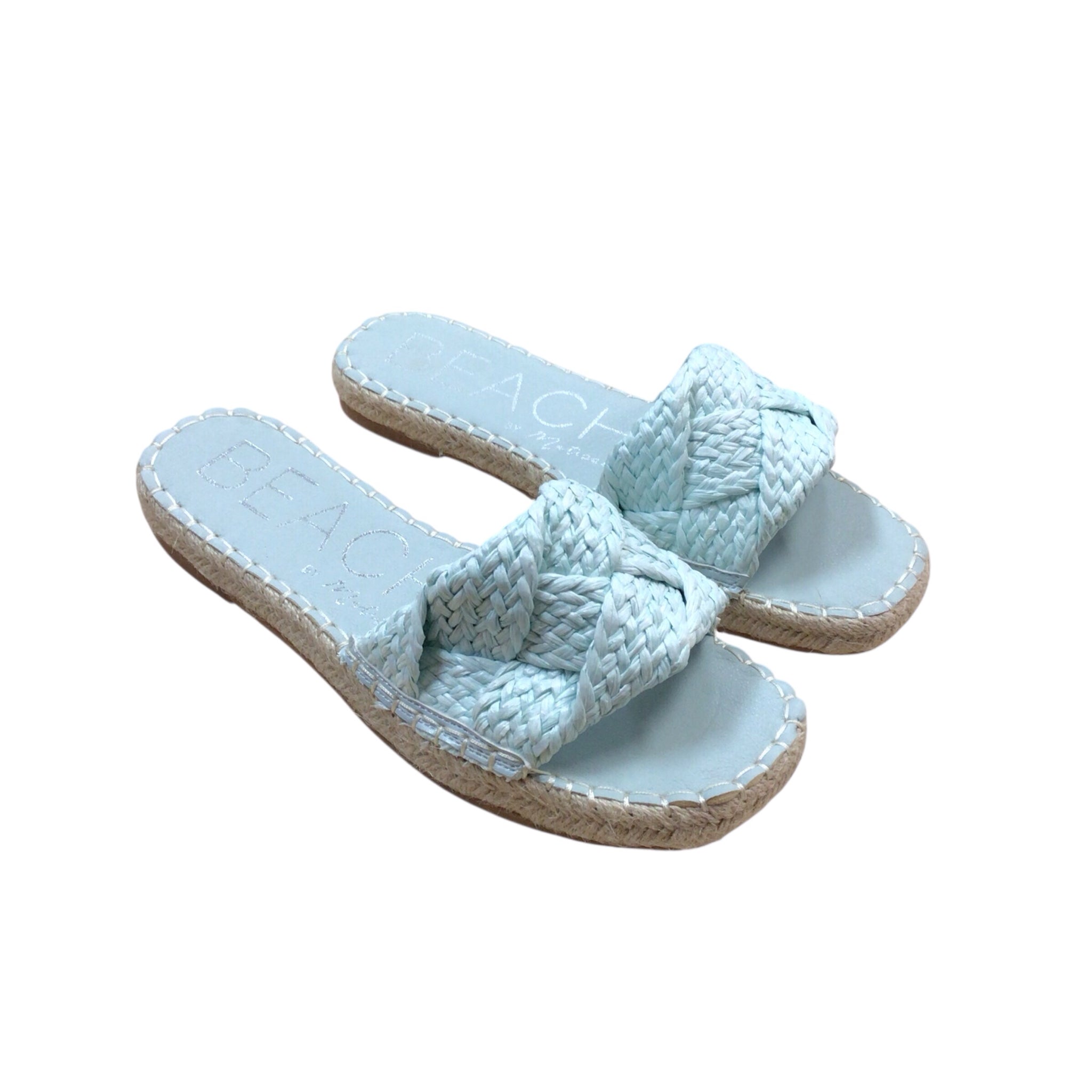 Matisse "Ivy Espadrille"  Blue Slide Sandals Size 8