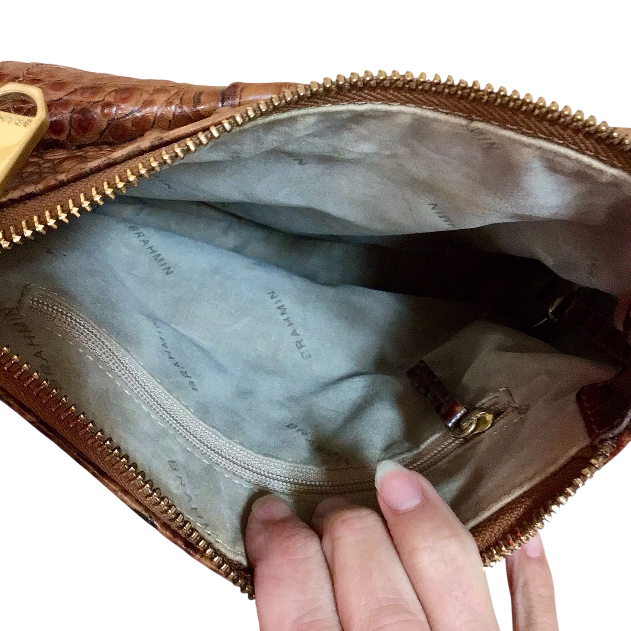 Brahmin Pecan Melbourne Leather Crossbody Bag