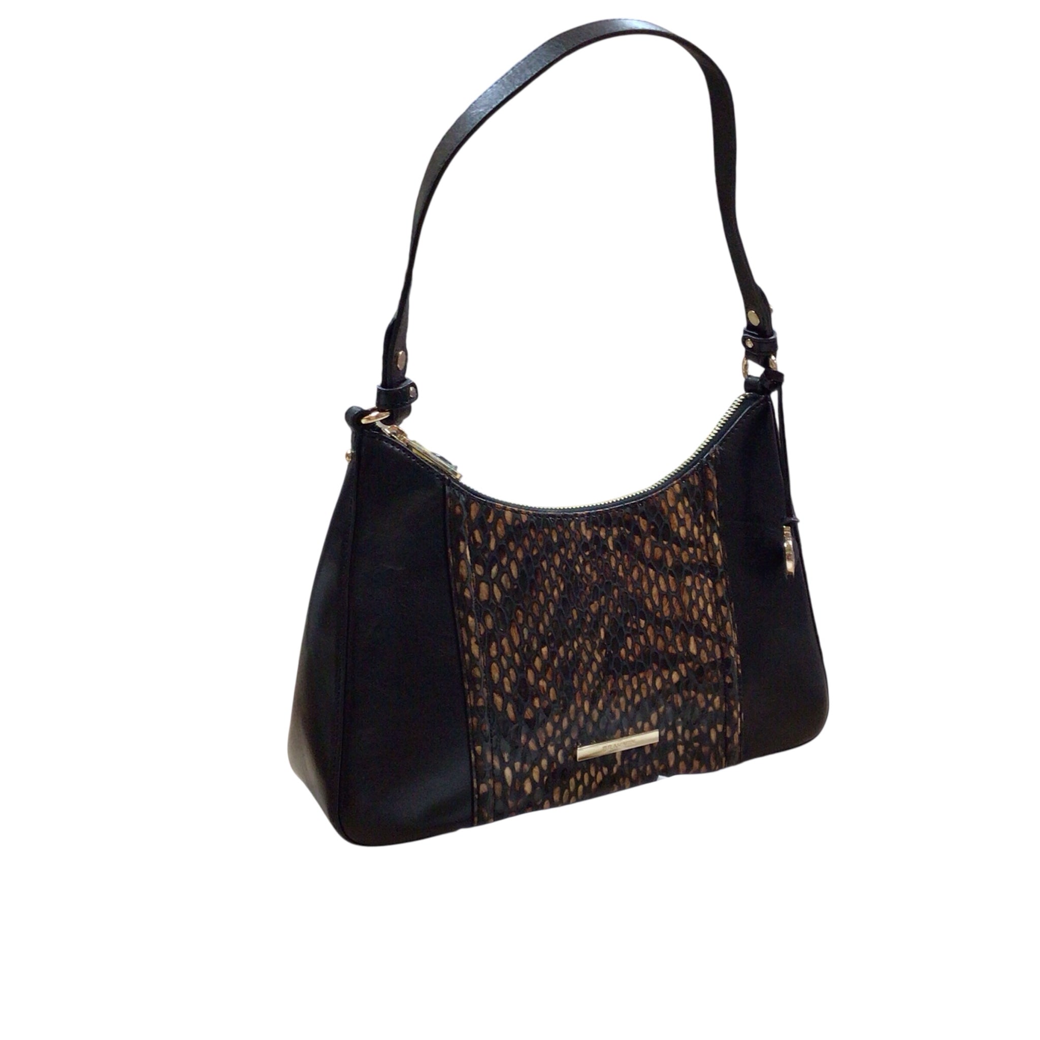 Brahmin "Esme" Cocoa Blanchard Leather Shoulder Bag