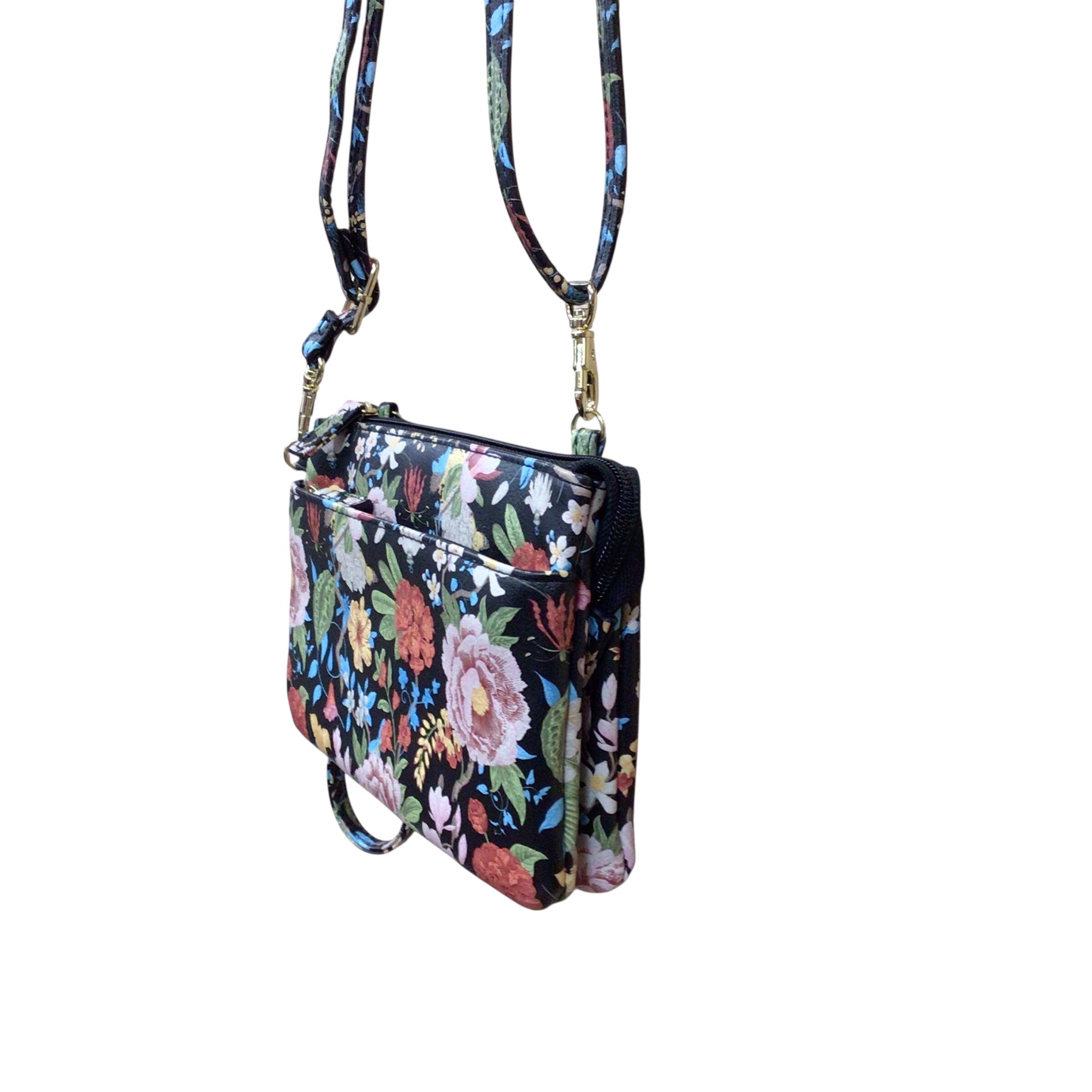 Floral Fashion Crossbody Shoulder Bag Wristlet