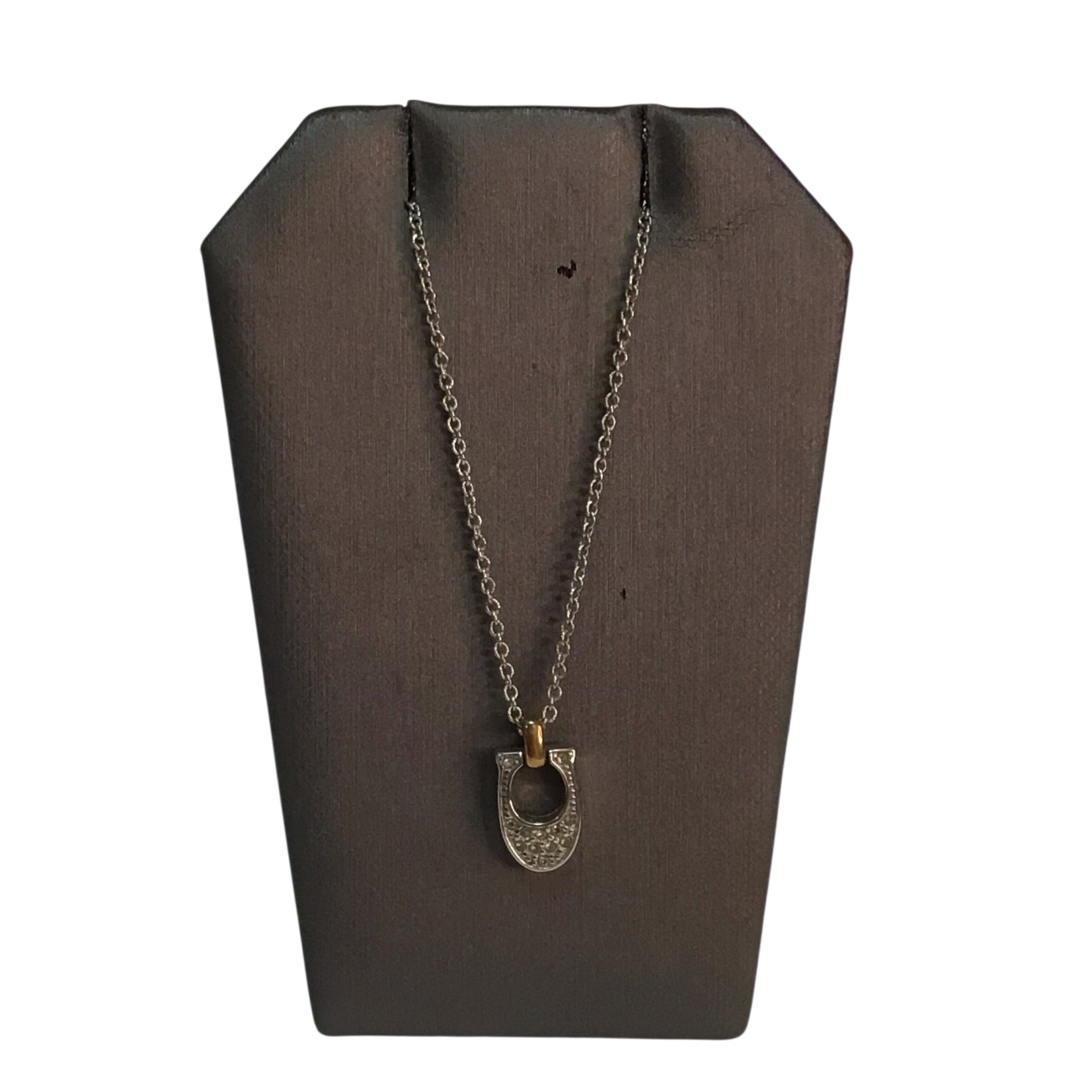 Coach Pave Signature Necklace 18"