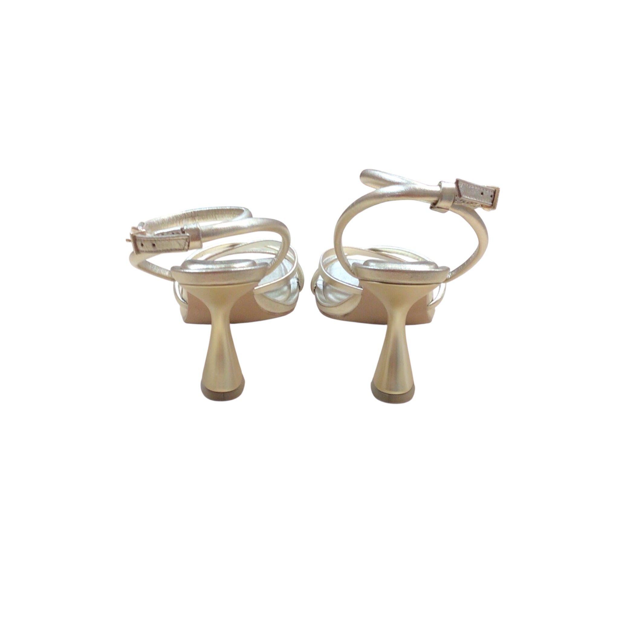 Gianni Bini Gold Strappy Heels Size 7