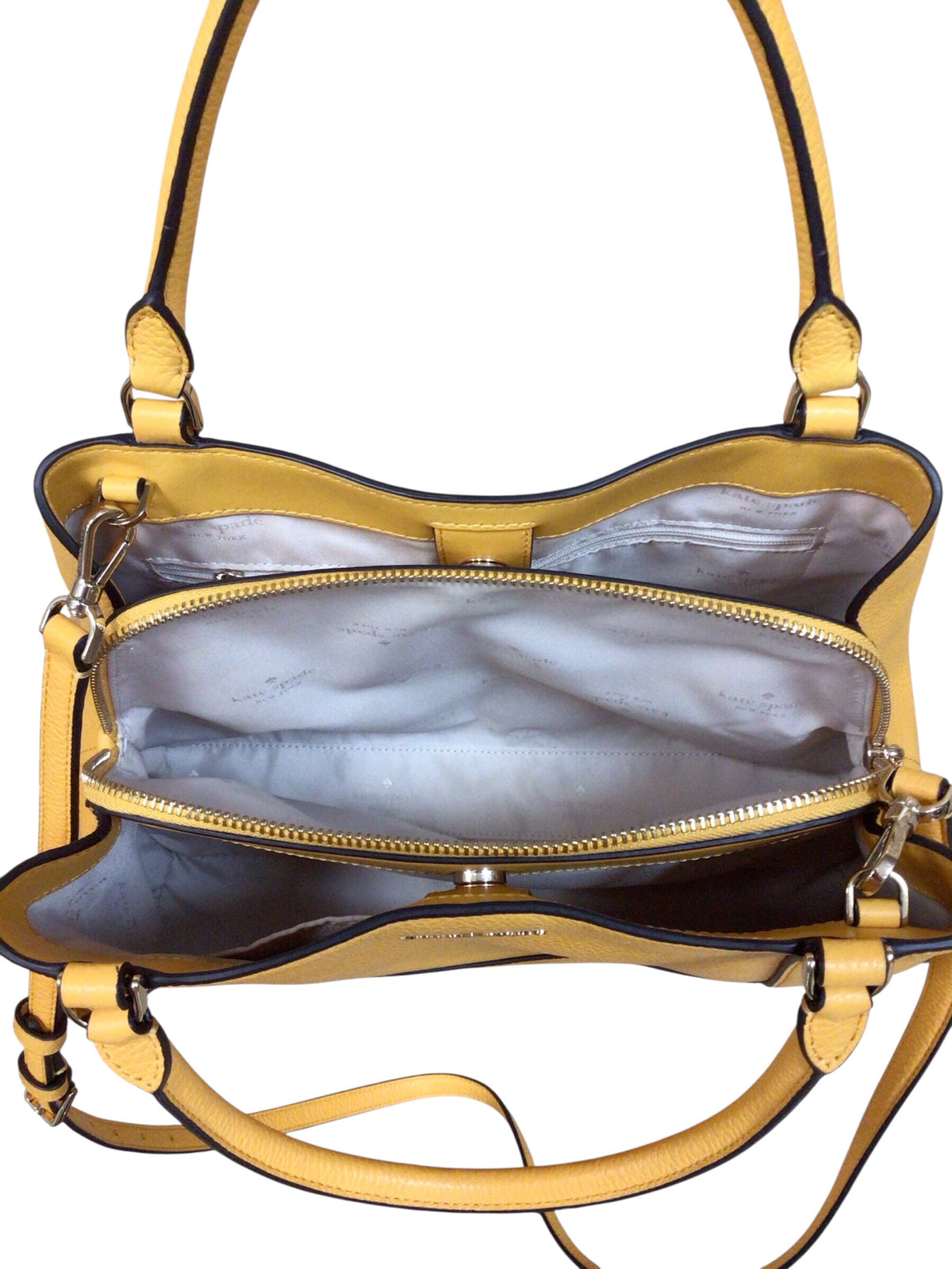 Kate Spade "Lena" Yellow Satchel Crossbody Bag