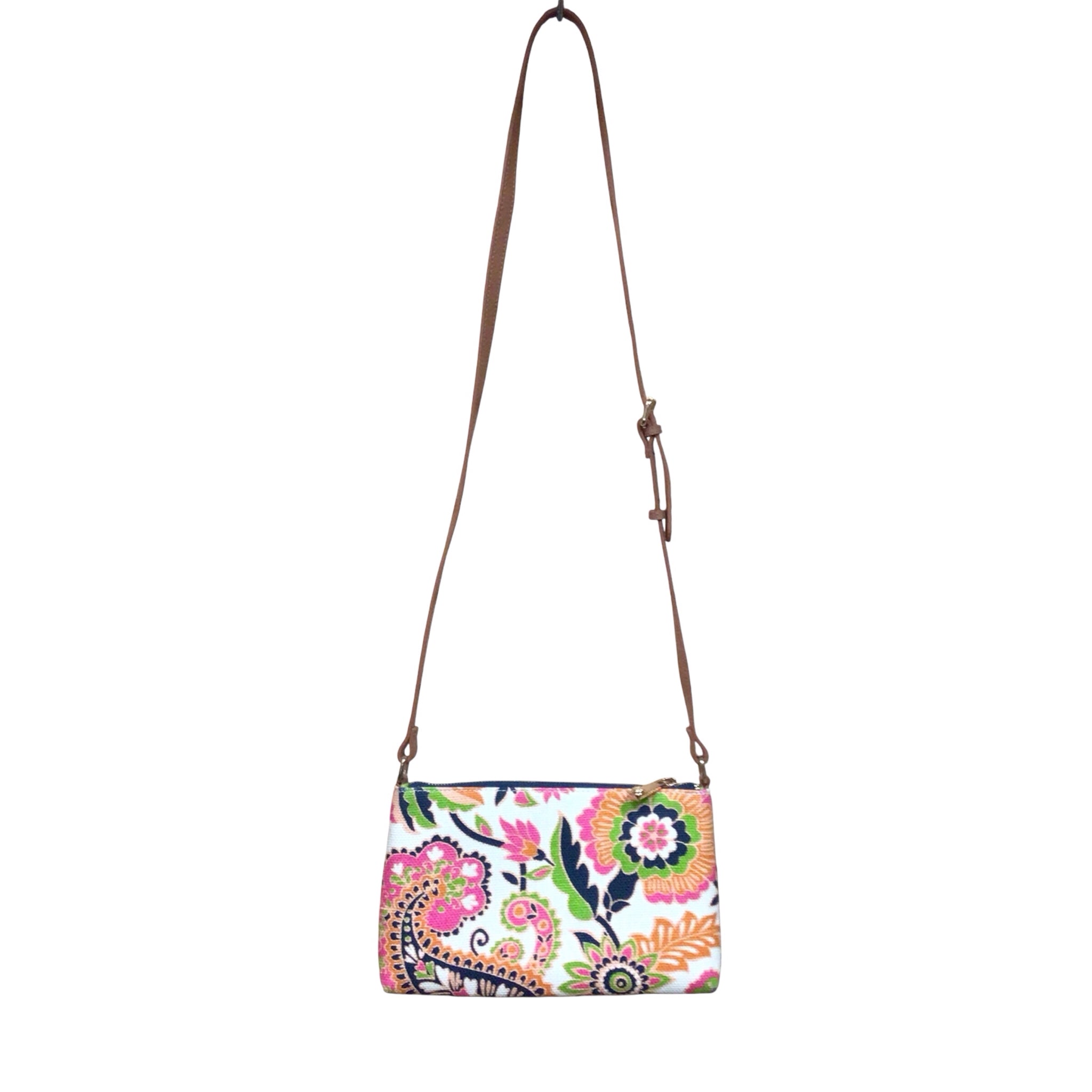 Spartina 449 "Multi-Phone" Multi-Colored Floral Crossbody Bag