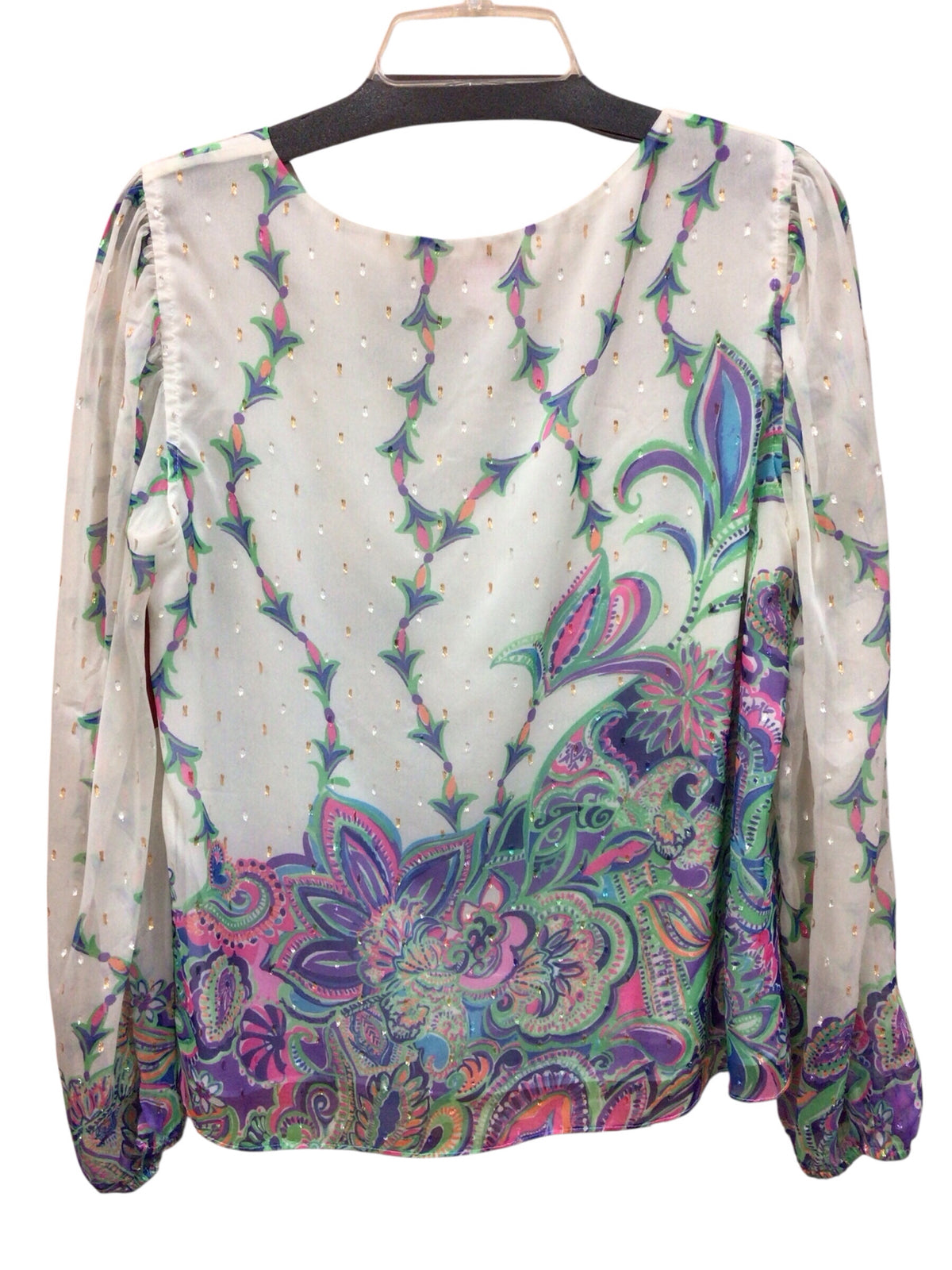 Lilly Pulitzer "Miriam" Long Sleeve Top Size Medium