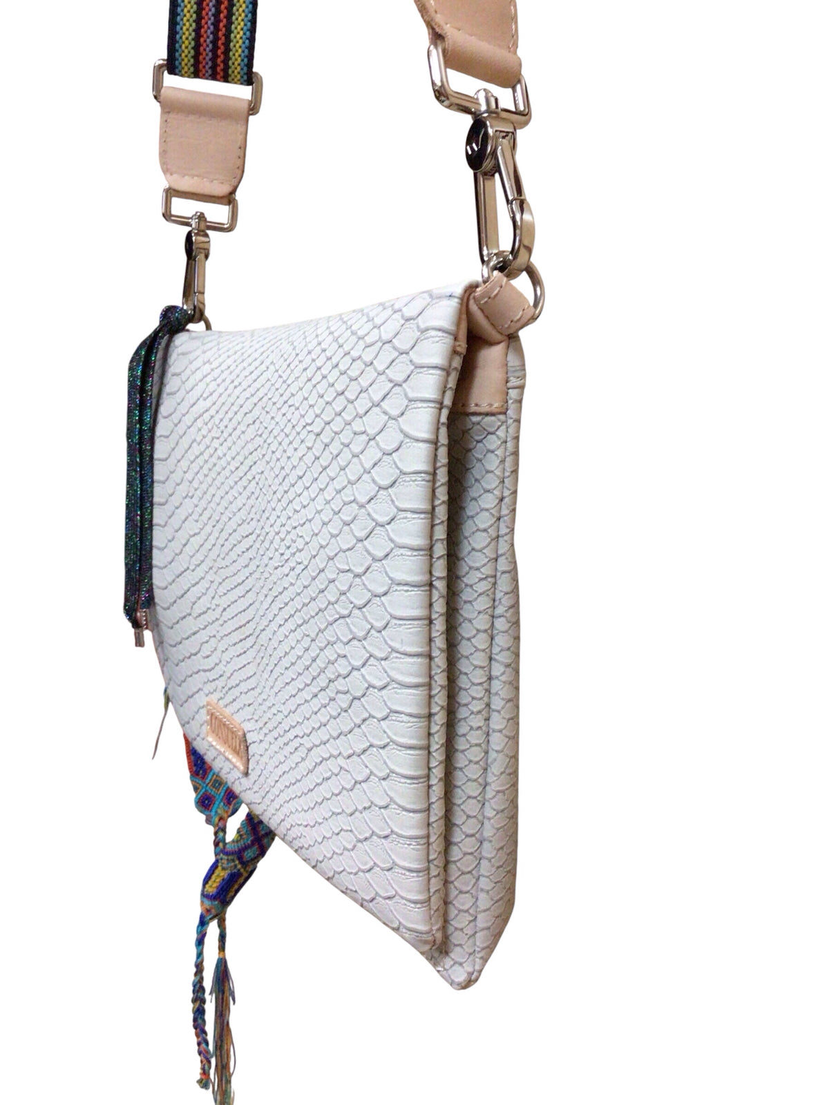 Consuela "Metro Thunderbird" Gray Leather Crossbody