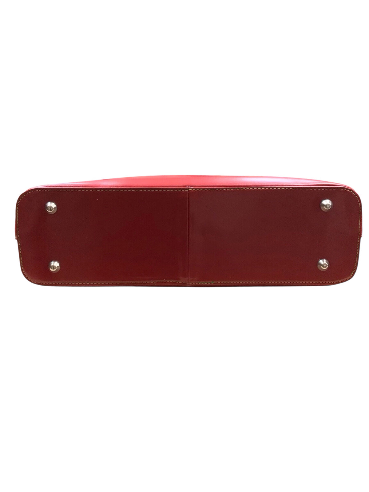 Nobile Made In Italy Red Italian Leather Shoulder Bag