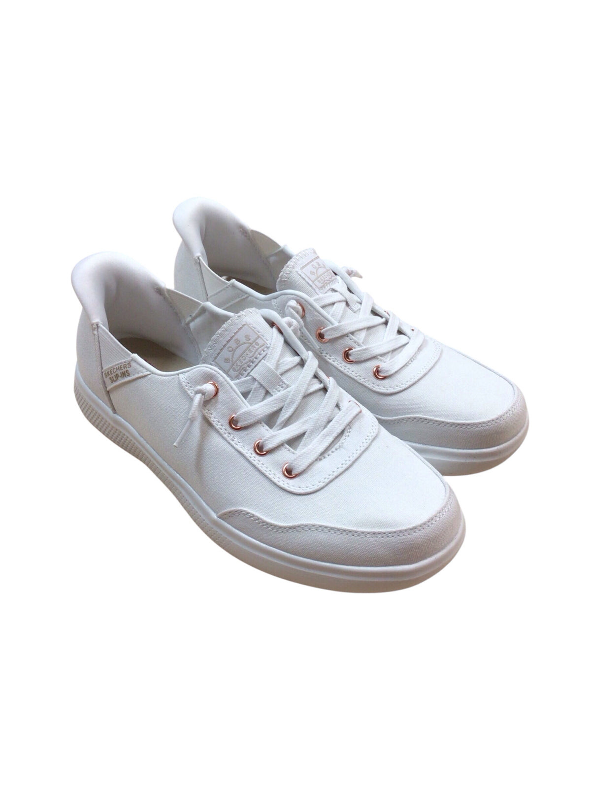 Skechers Bob's Slip-Ins White Sneakers Size 7