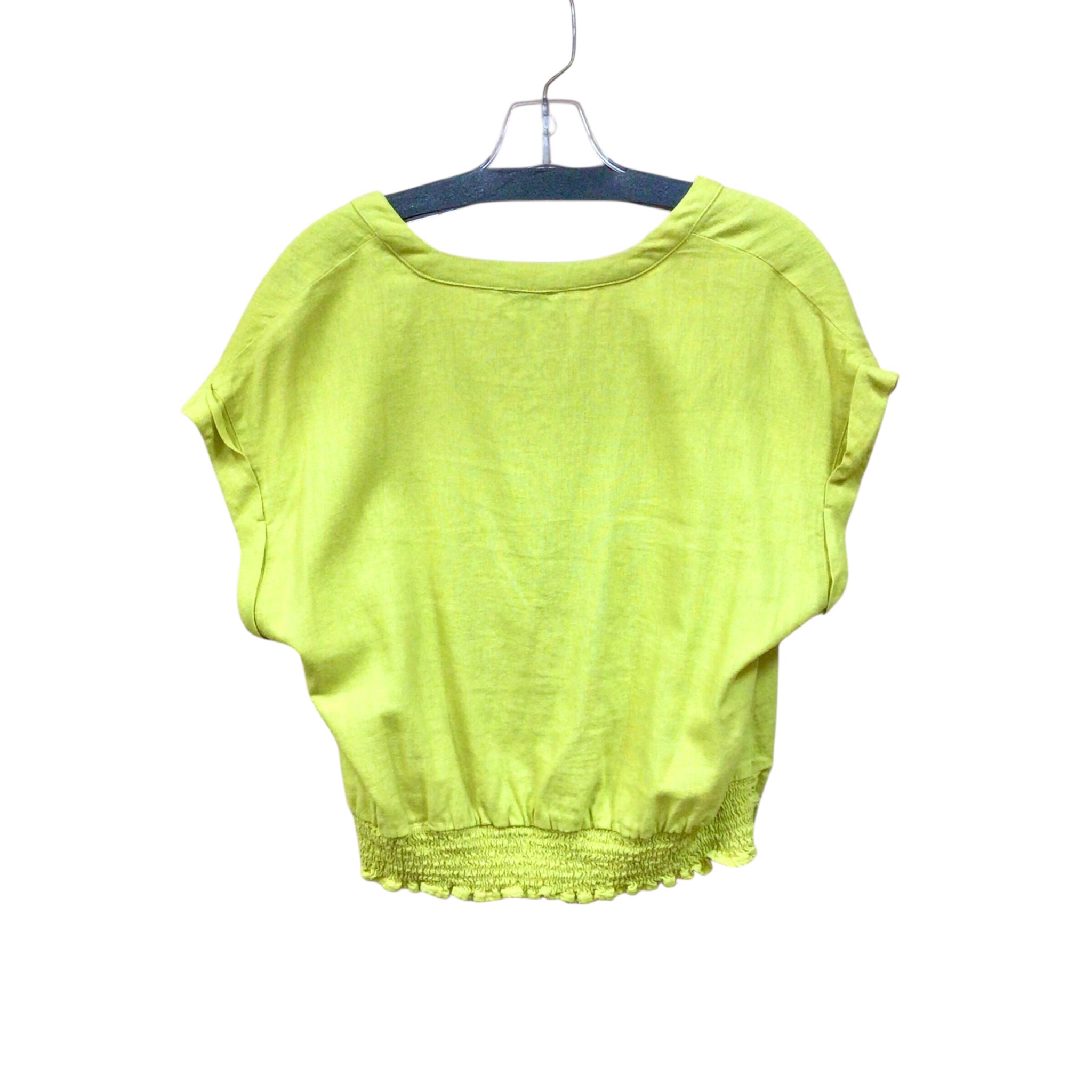 Marc NY Lime Green Short Sleeve Top Size Medium