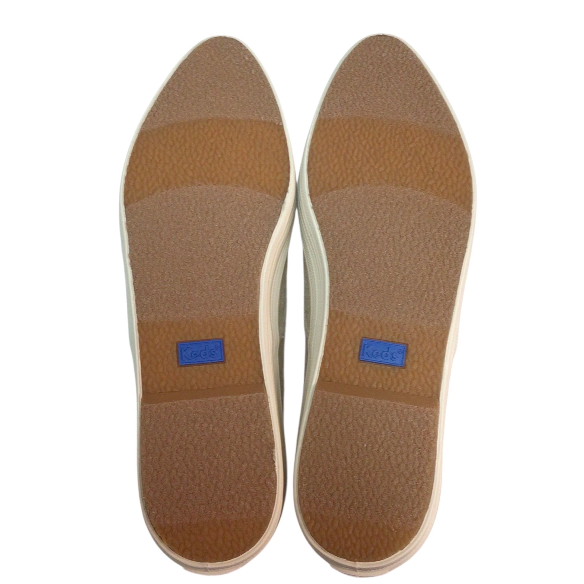 Keds Point Glitter Celebrations Cream Lace Up Sneakers Size 8.5