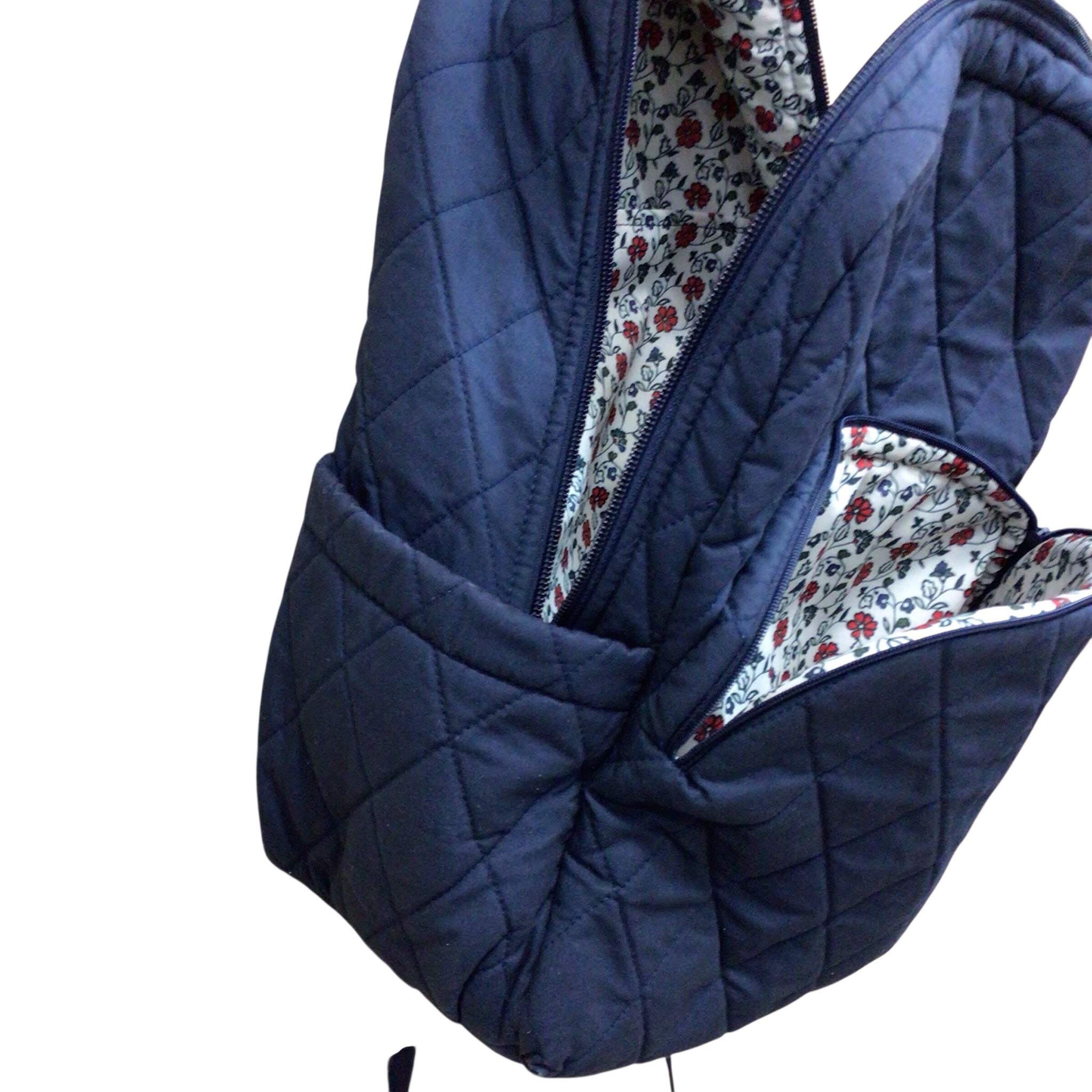 Vera Bradley Navy Quilted Backpack