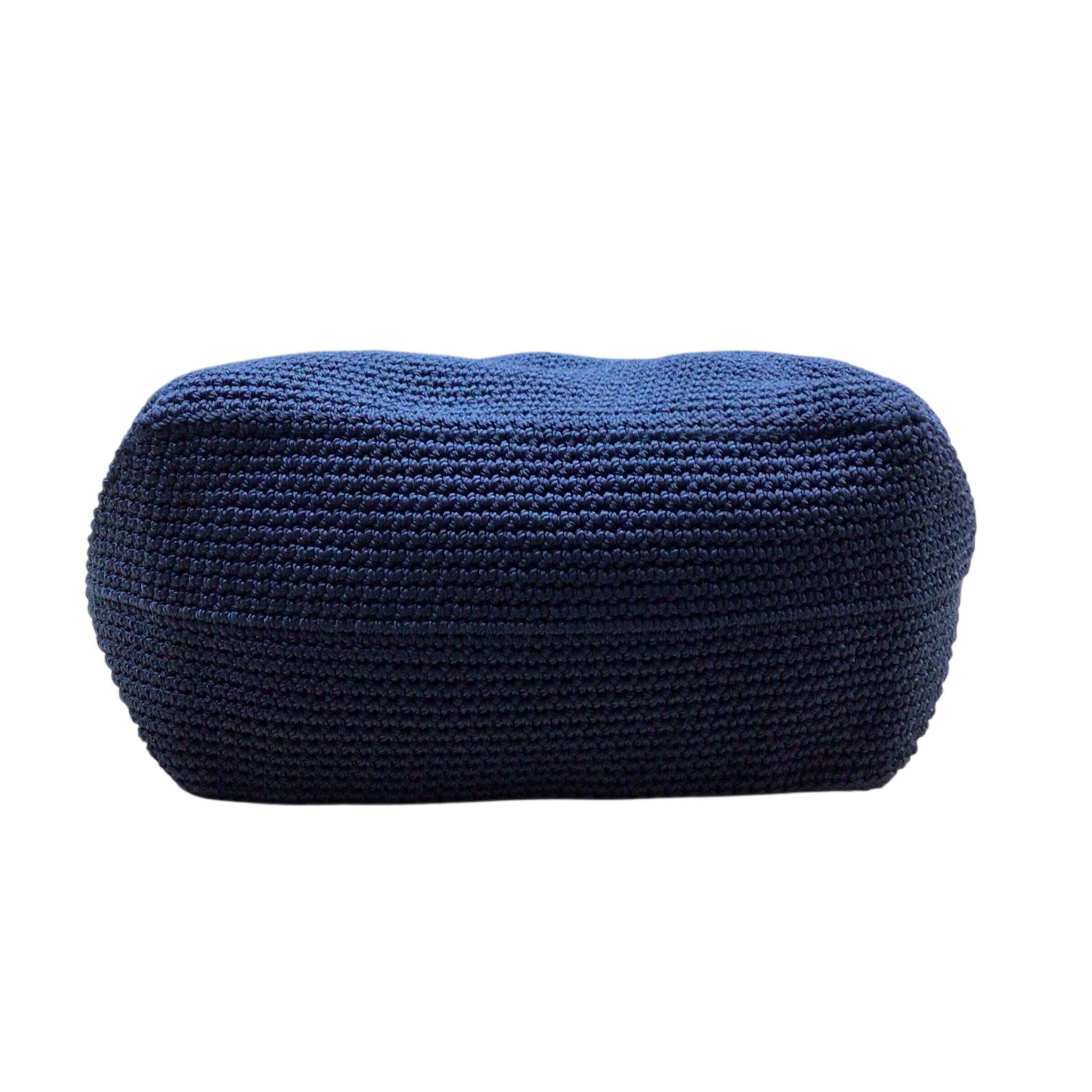 Lina Navy Crocheted Shoulder Bag