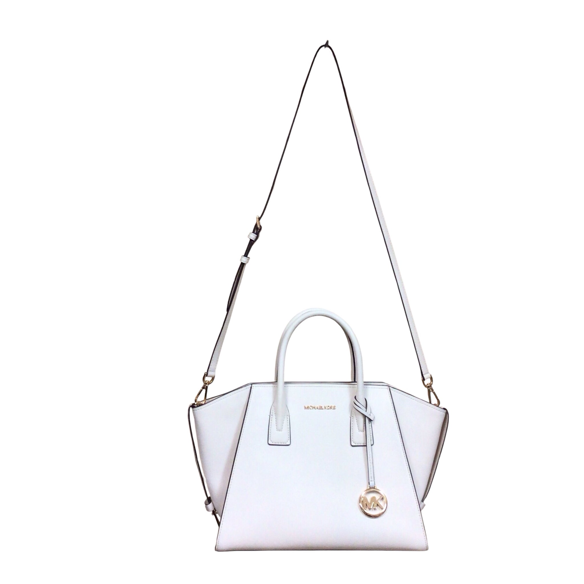 Michael Kors Avril Large Leather Crossbody Satchel
