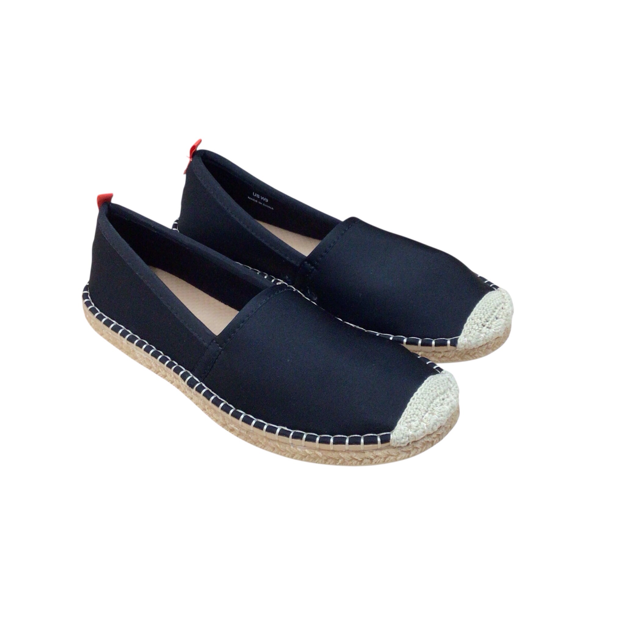 Sea Star Black Slip On Shoes Size 9