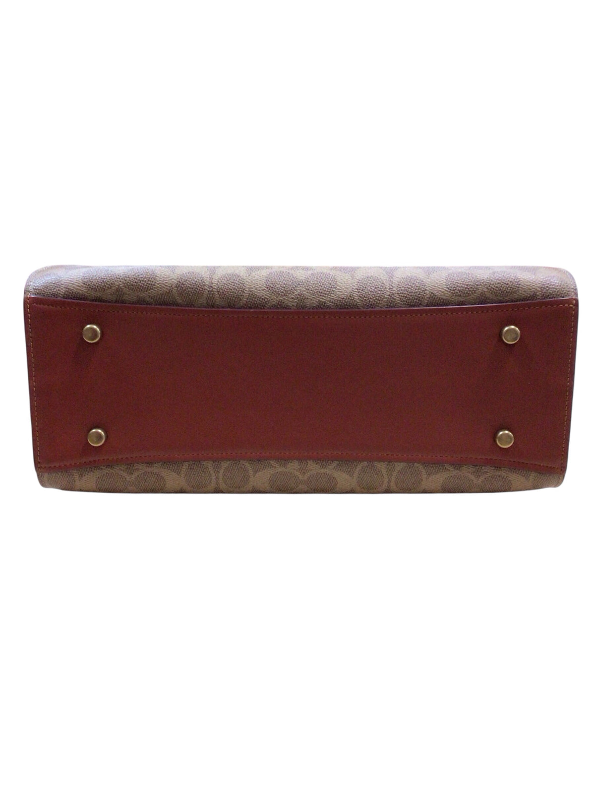 Coach 30949 Signature "Bond Bag" Leather Satchel