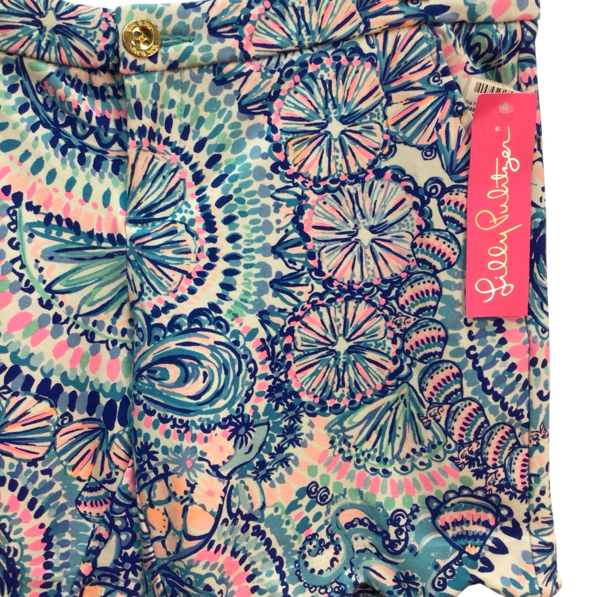 Lilly Pulitzer Darci Knit Shorts Blue Grotto Size 4