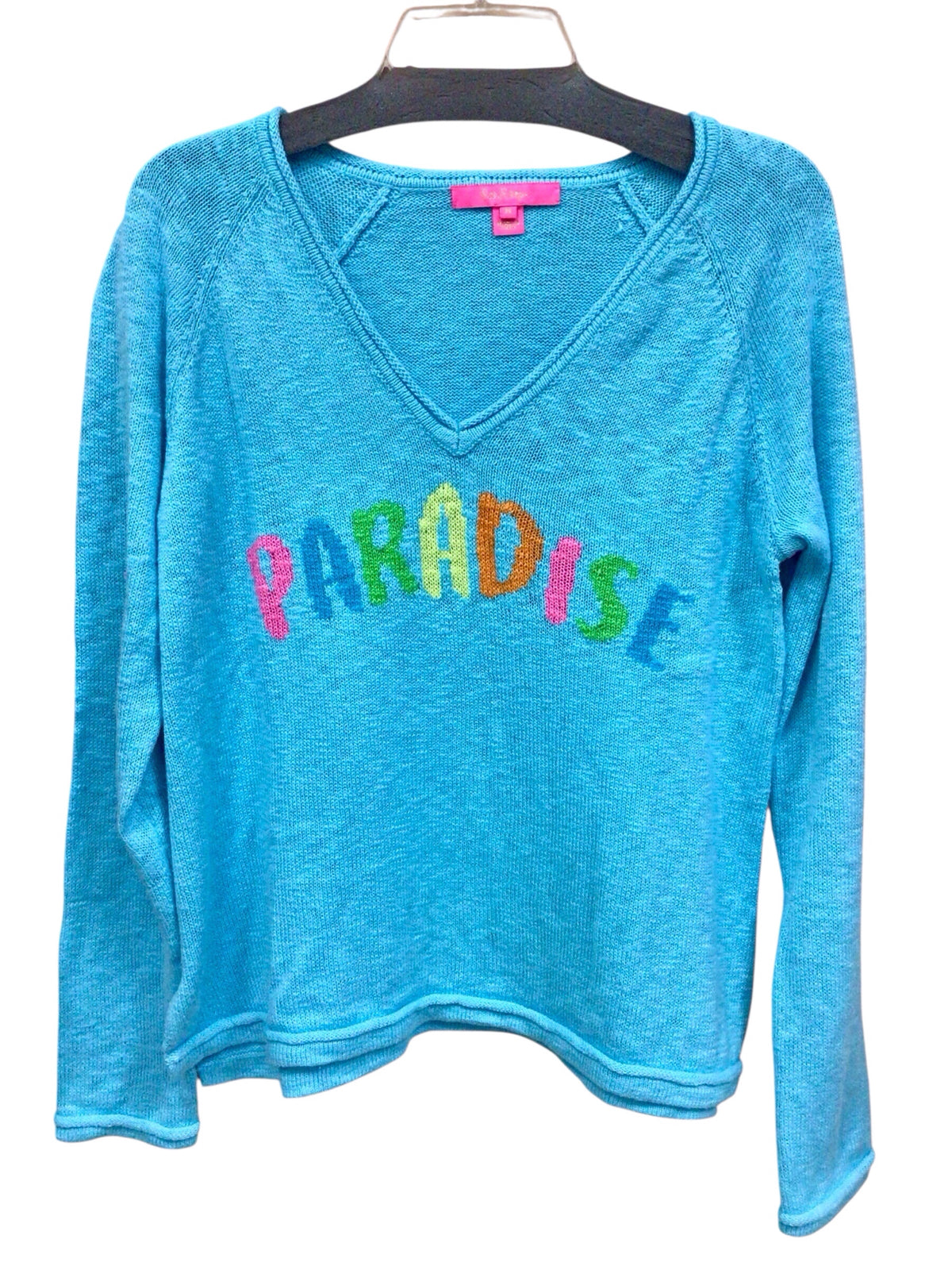 Lilly Pulitzer "Danette" V-Neck Long Sleeve Sweater Size Medium