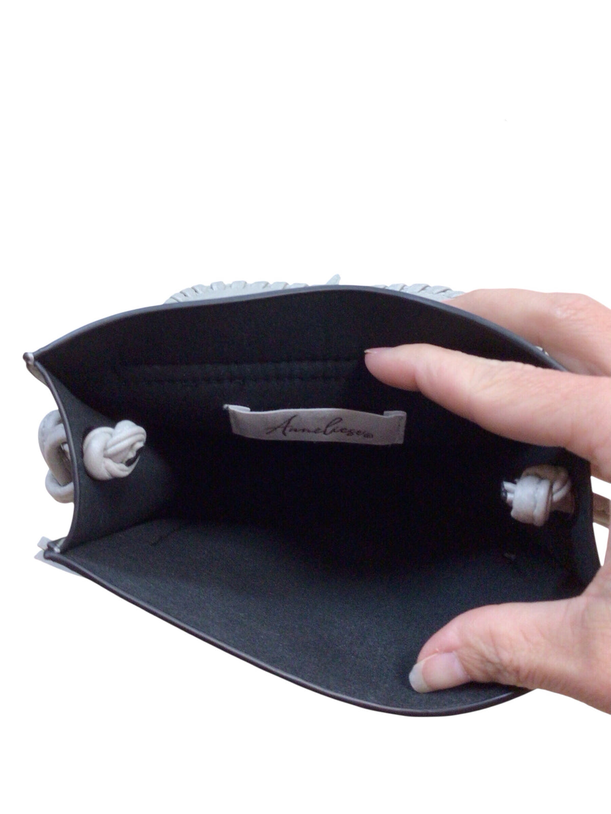 Anneliese Gray Hand Tooled Floral Crossbody