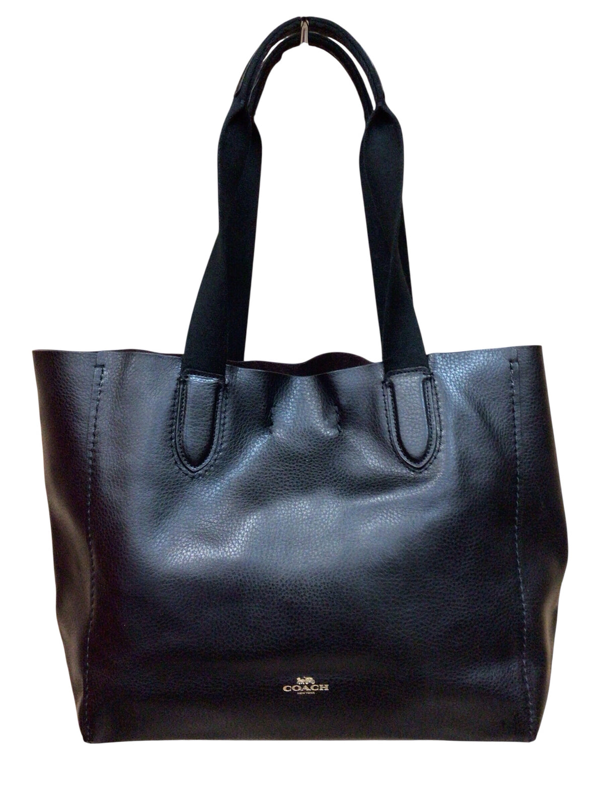 Coach F58660 "Derby" Black Leather Tote