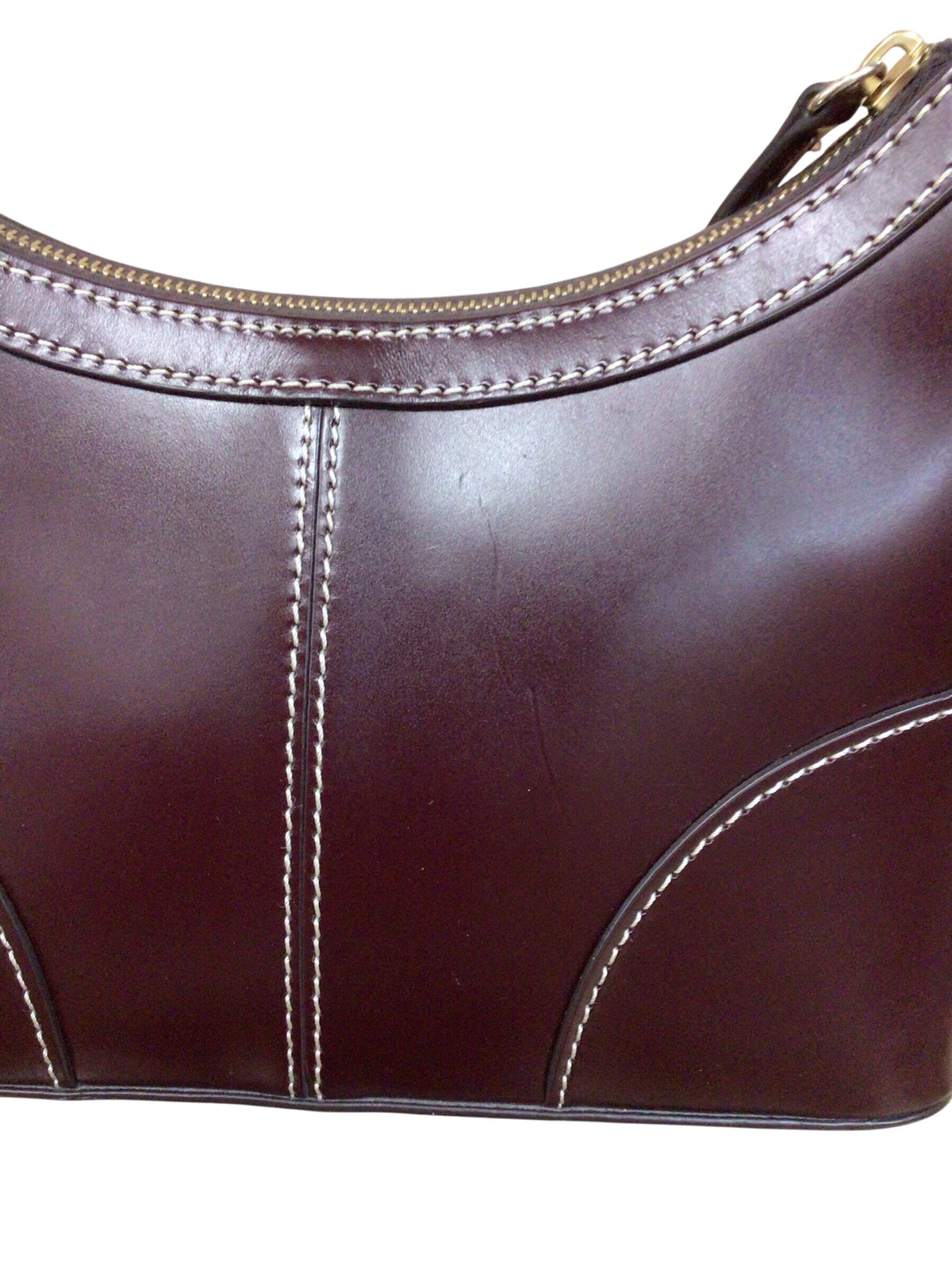 Dooney & Bourke "Baguette" Brown Leather Shoulder Bag