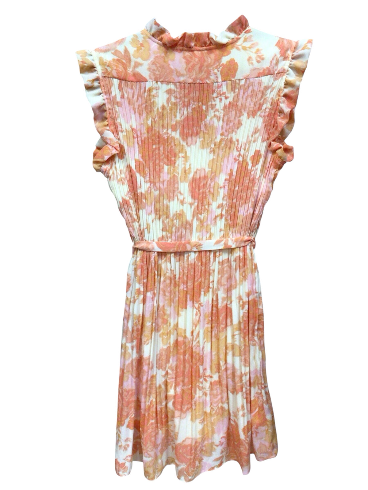 Emma & Michele Orange Blossom Short Sleeve Dress Size Medium NWT