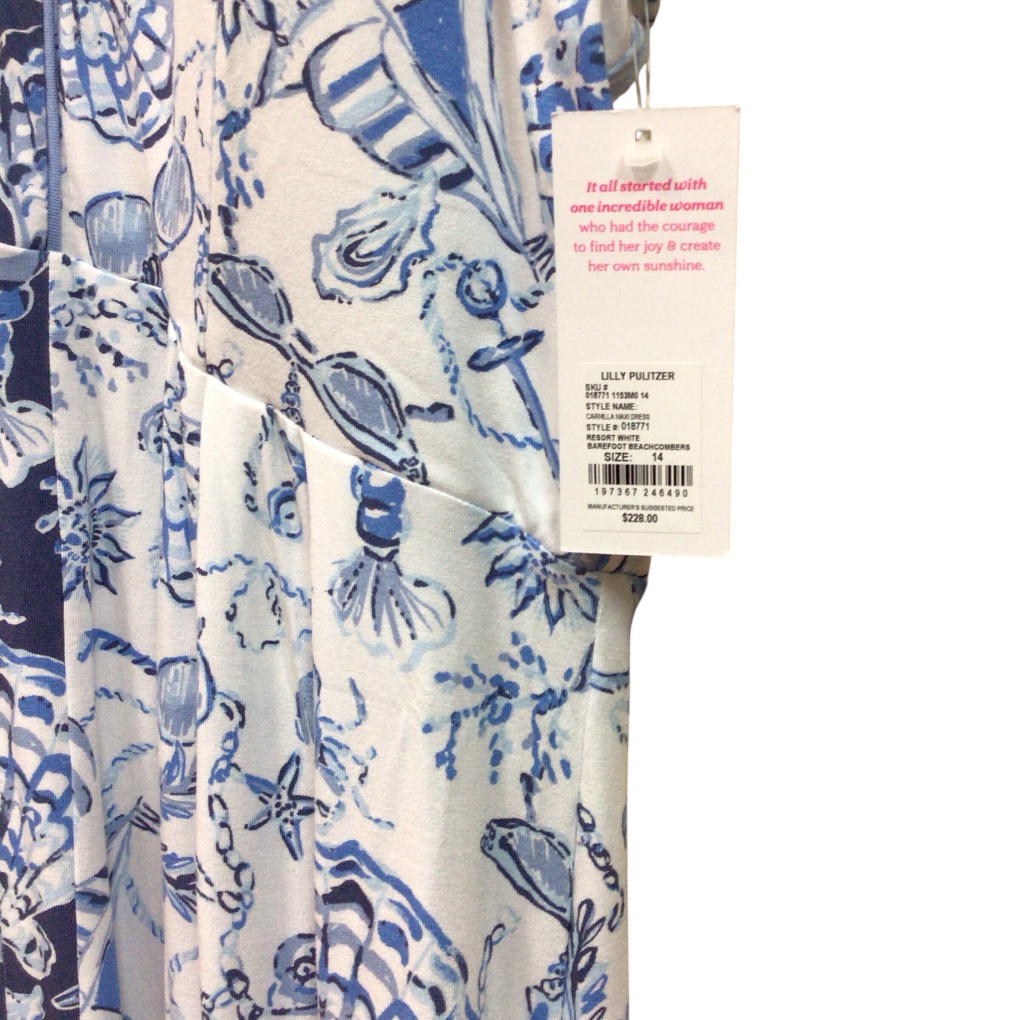 Lilly Pulitzer Carmilla Maxi Dress Size 14 NWT