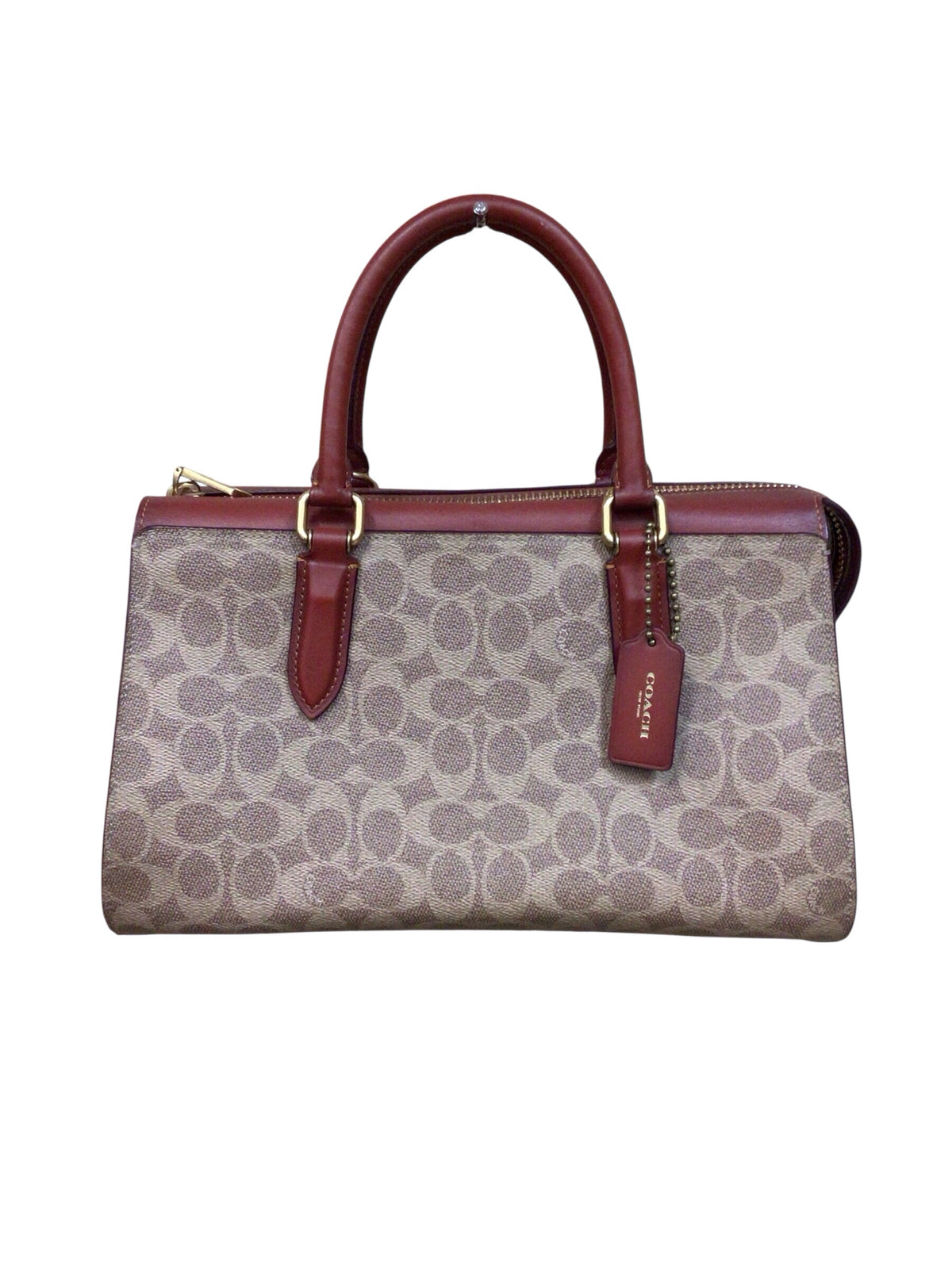 Coach 30949 Signature "Bond Bag" Leather Satchel