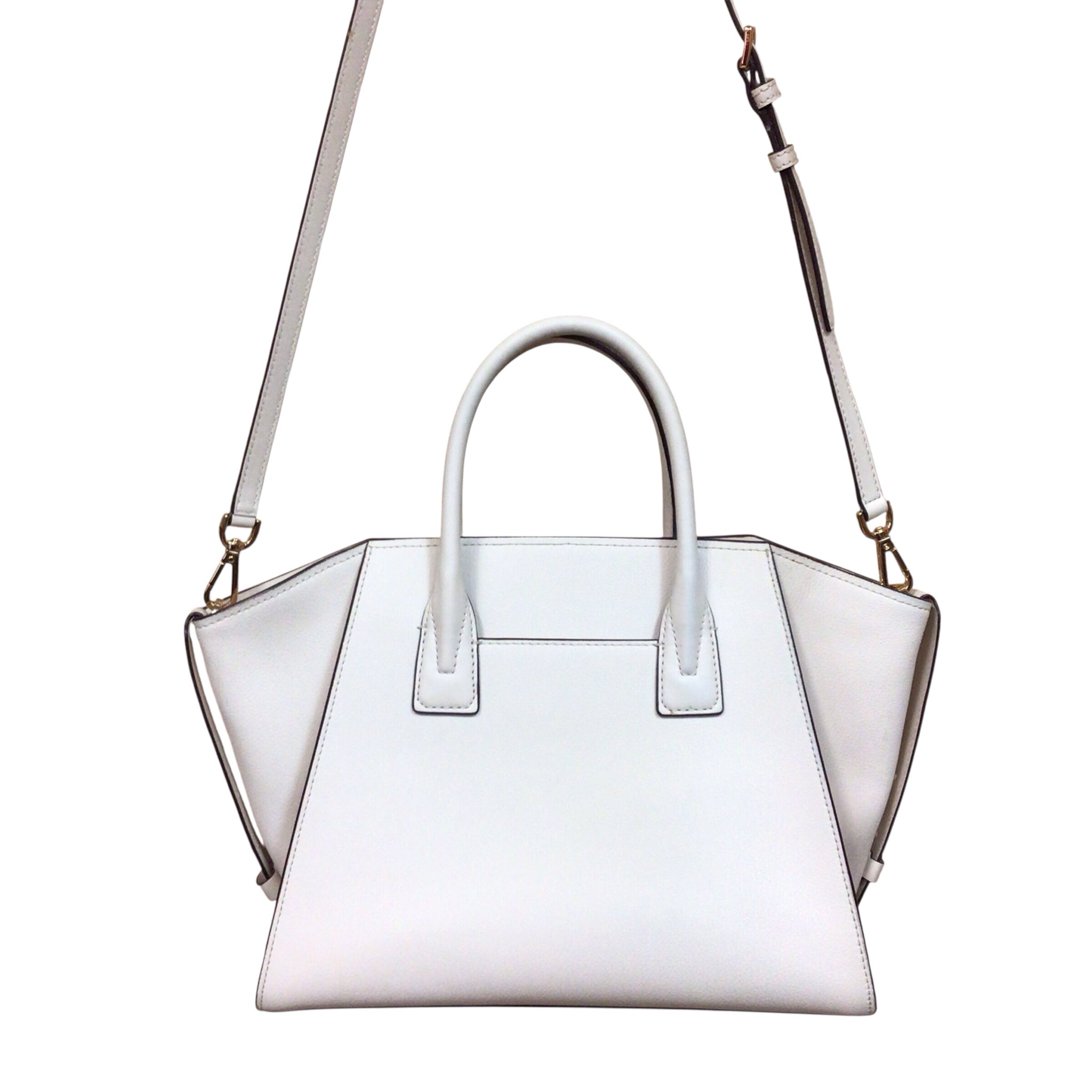 Michael Kors Avril Large Leather Crossbody Satchel