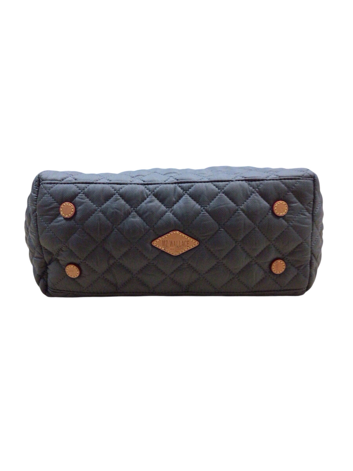 MZ Wallace Dark Gray Quilted Crossbody Tote