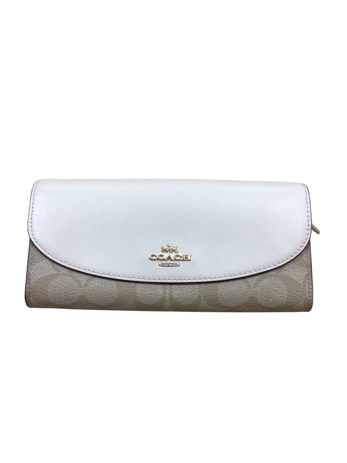 Coach F4022 Signature Slim Envelope Fold Over Wallet