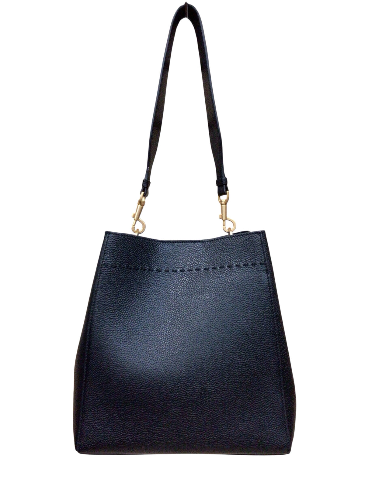 Tory Burch McGraw Black Leather Shoulder Bag