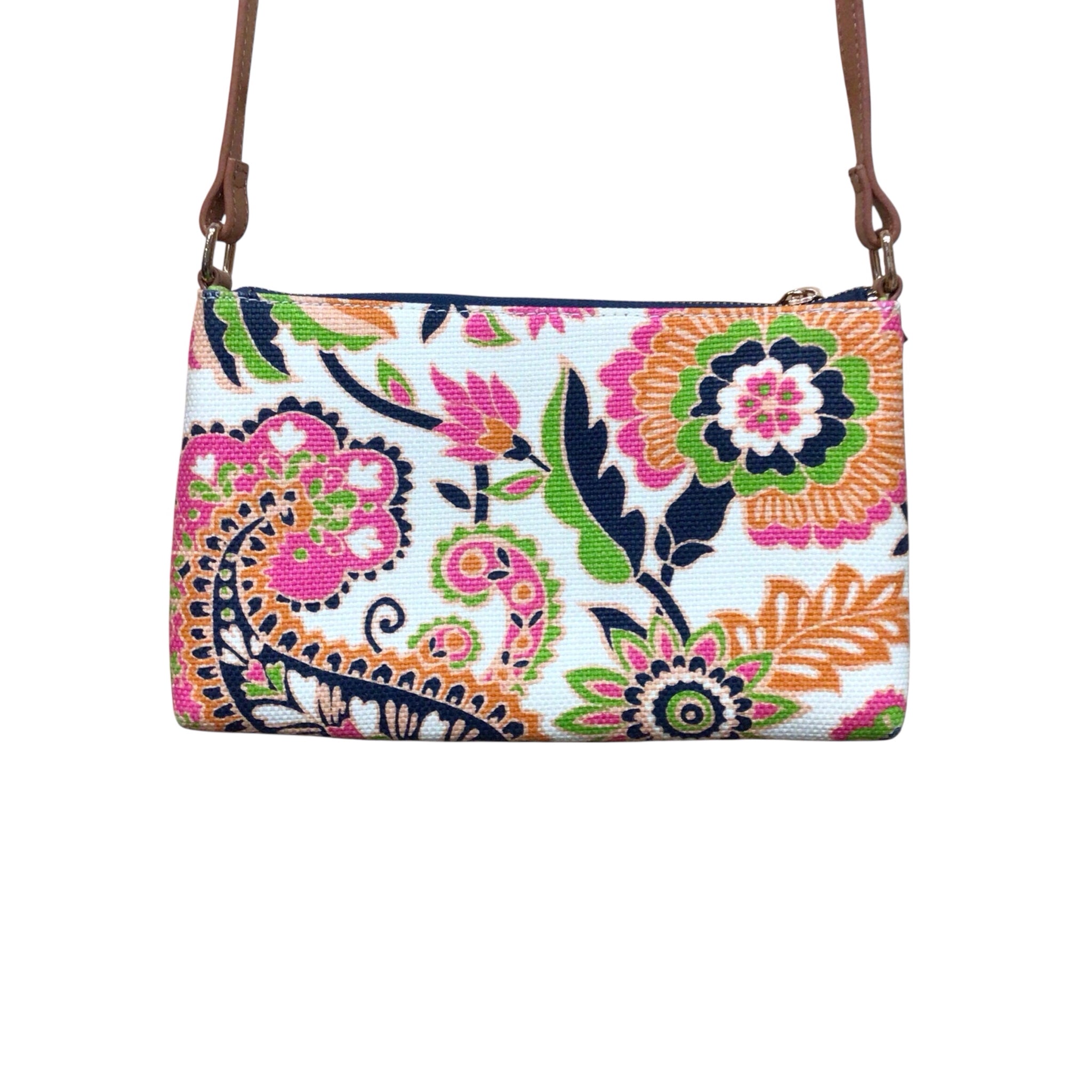 Spartina 449 "Multi-Phone" Multi-Colored Floral Crossbody Bag
