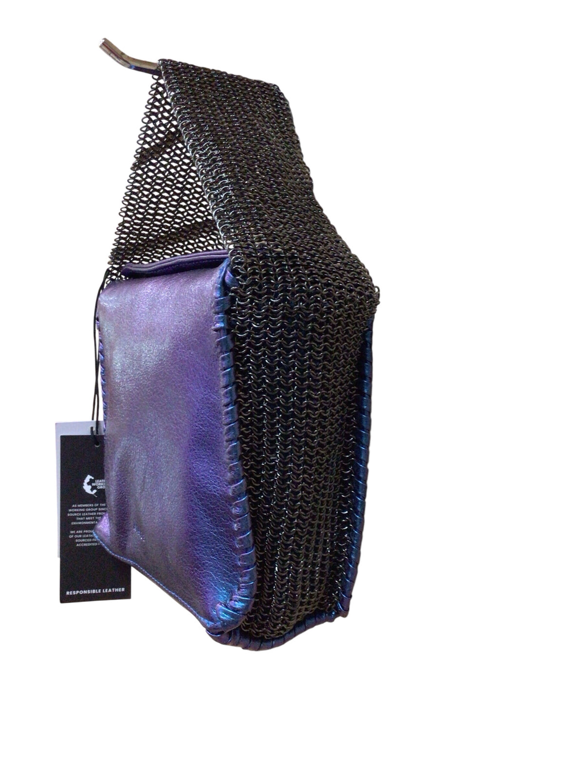 Aimee Kestenberg Leather Chain-Mail Top Handle Bag Satchel NWT